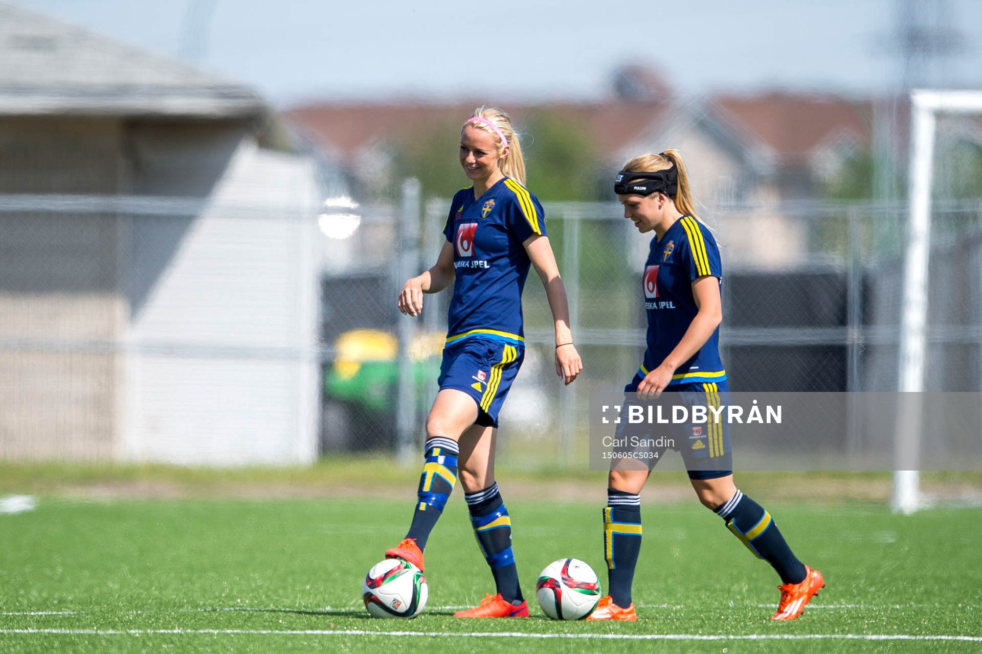 Sveriges Amanda Ilestedt och Elin Rubensson