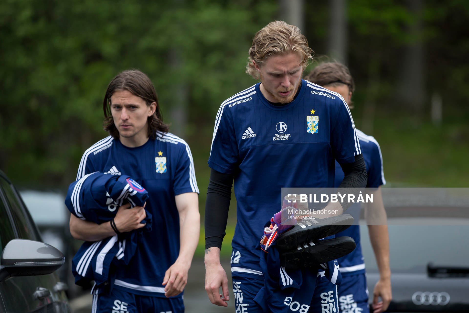 IFK Göteborgs målvakt Marcus Sandberg, Lasse Vibe och Tom