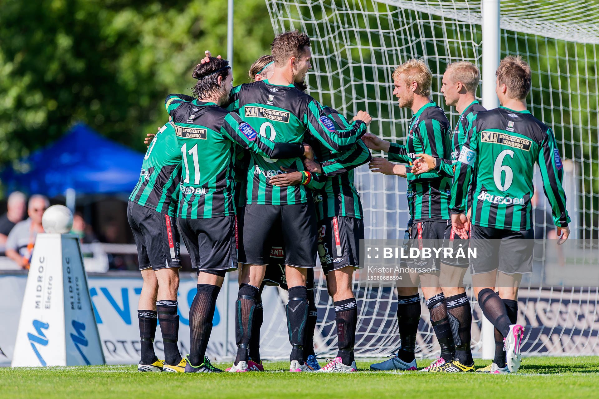 Varbergs spelare jublar