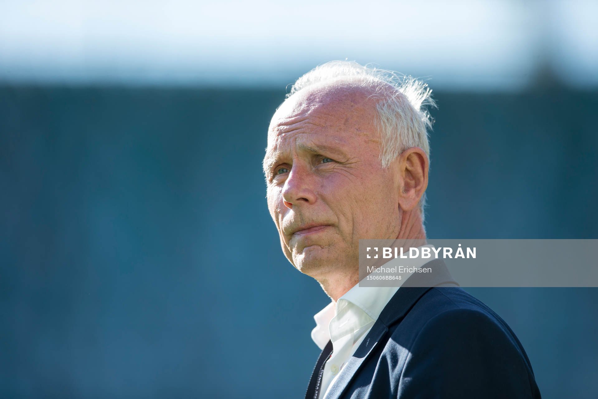 Häckens ordförande Dennis Andersson efter fotbollsmatchen i Allsvenskan mellan Häcken och AIK den 6 juni 2015 i Göteborg.