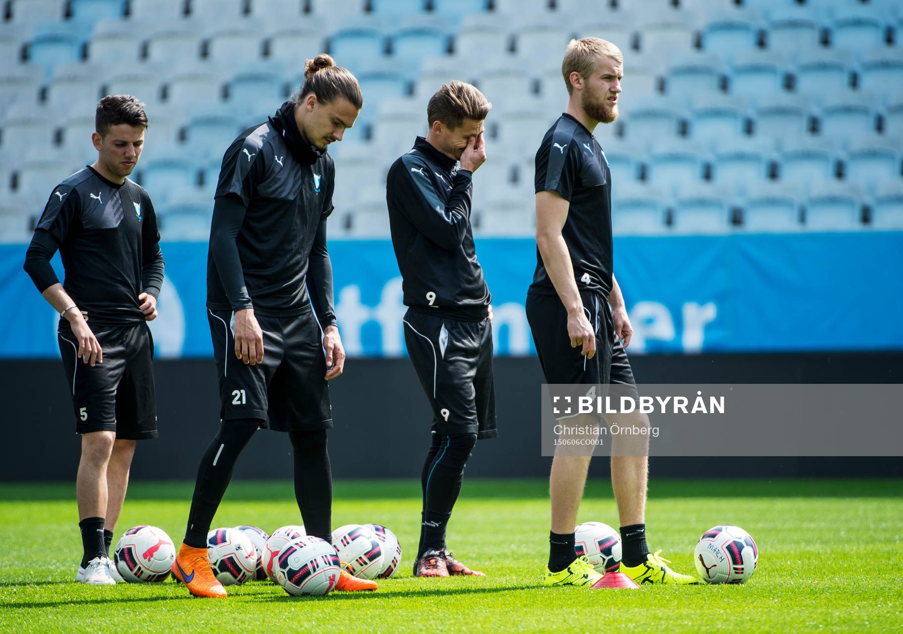 Erdal Rakip, Erik Johansson, Markus Rosenberg och Filip