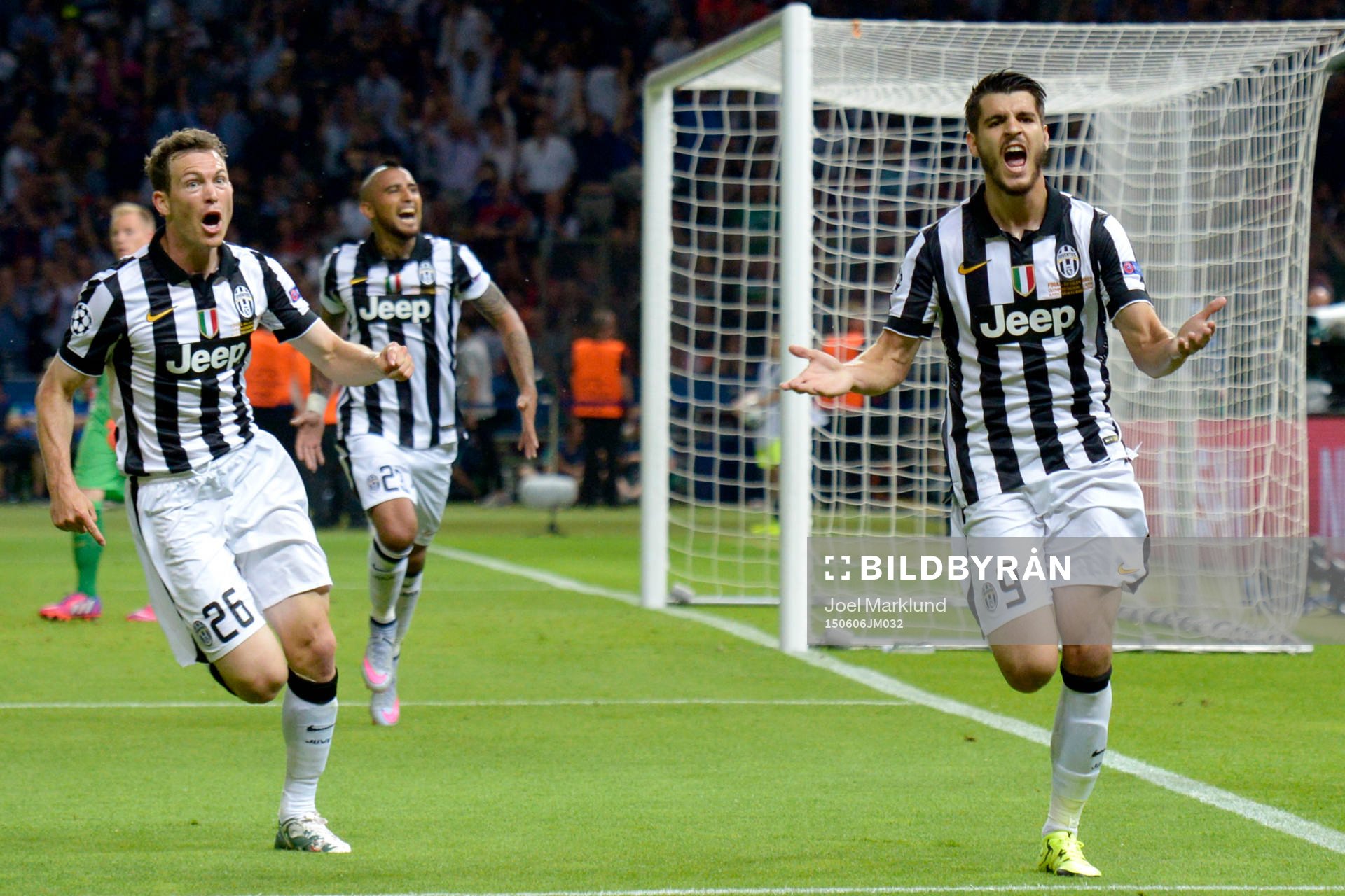 Juventus Alvaro Morata jublar