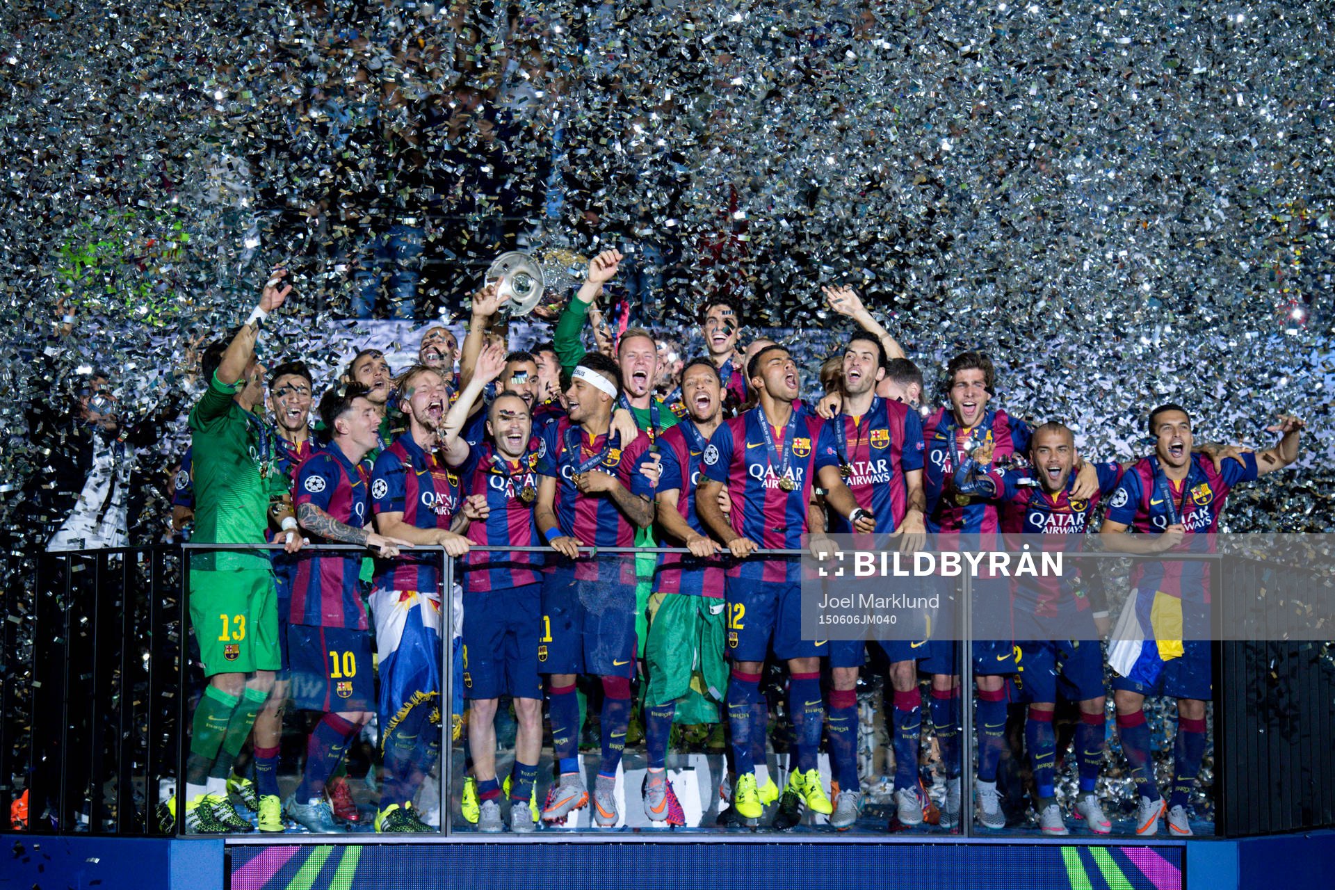 Barcelona jublar med pokalen