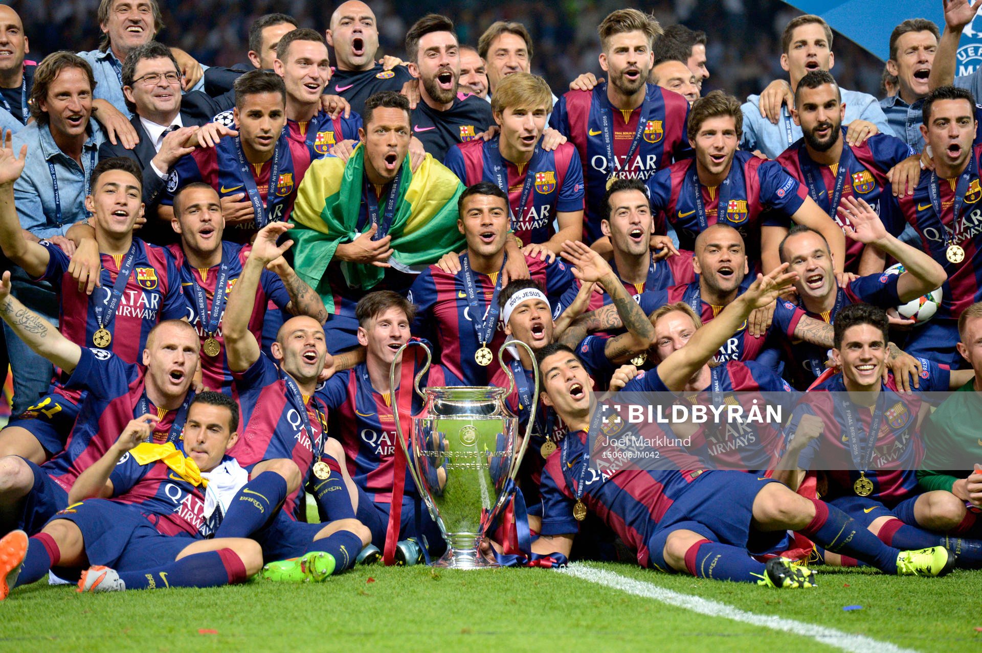 Barcelona jublar med pokalen