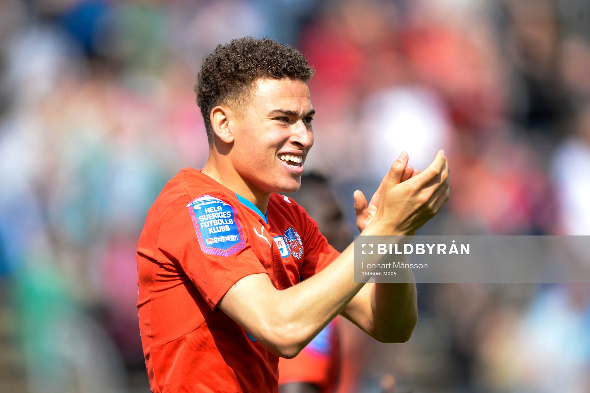 Helsingborgs Jordan Larsson jublar