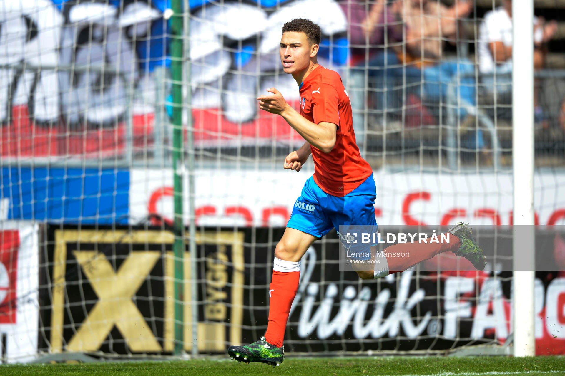 Helsingborgs Jordan Larsson jublar