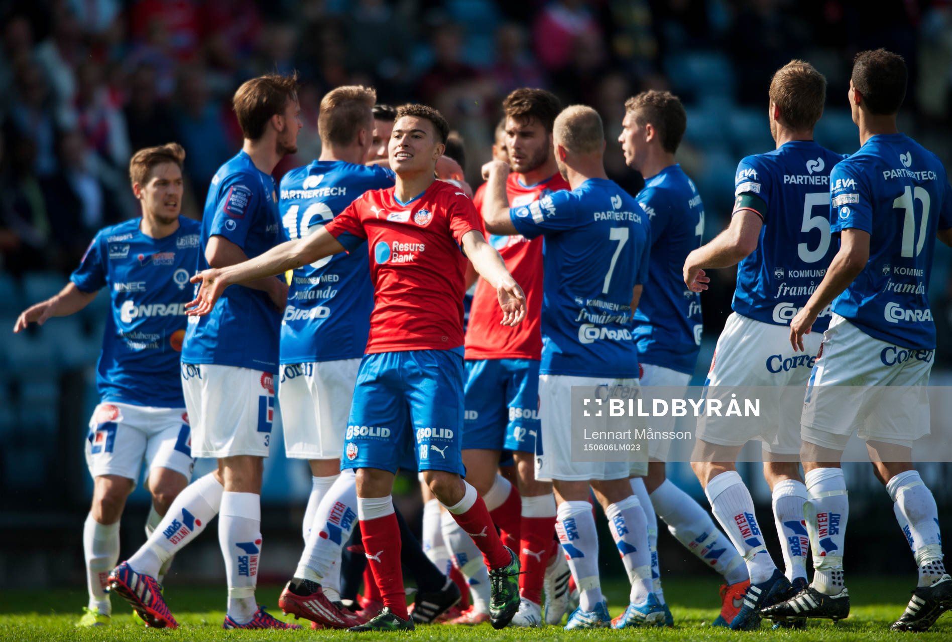 Helsingborgs Jordan Larsson  i matchen i allsvenskan mellan