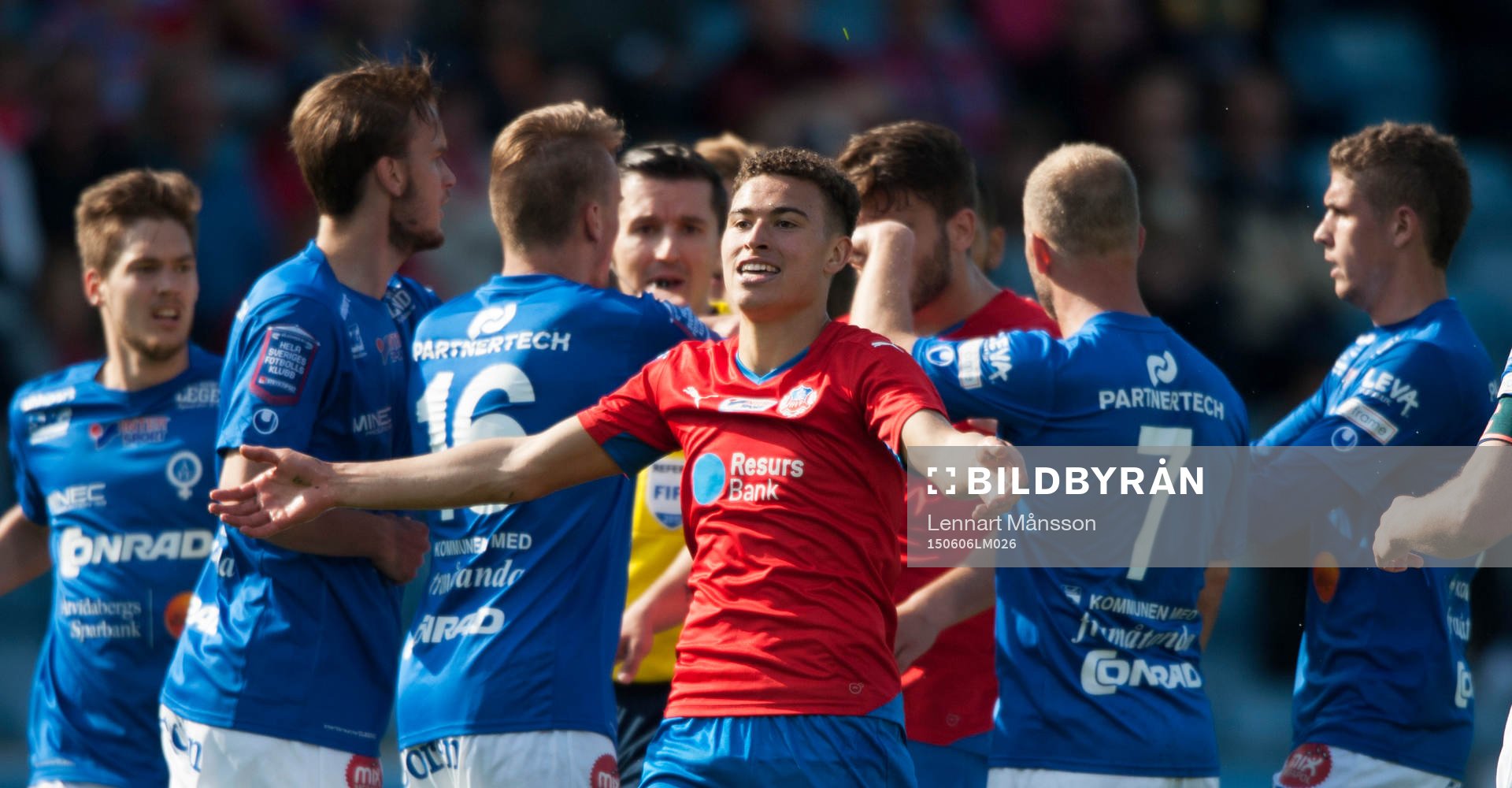 Helsingborgs Jordan Larsson  i matchen i allsvenskan mellan
