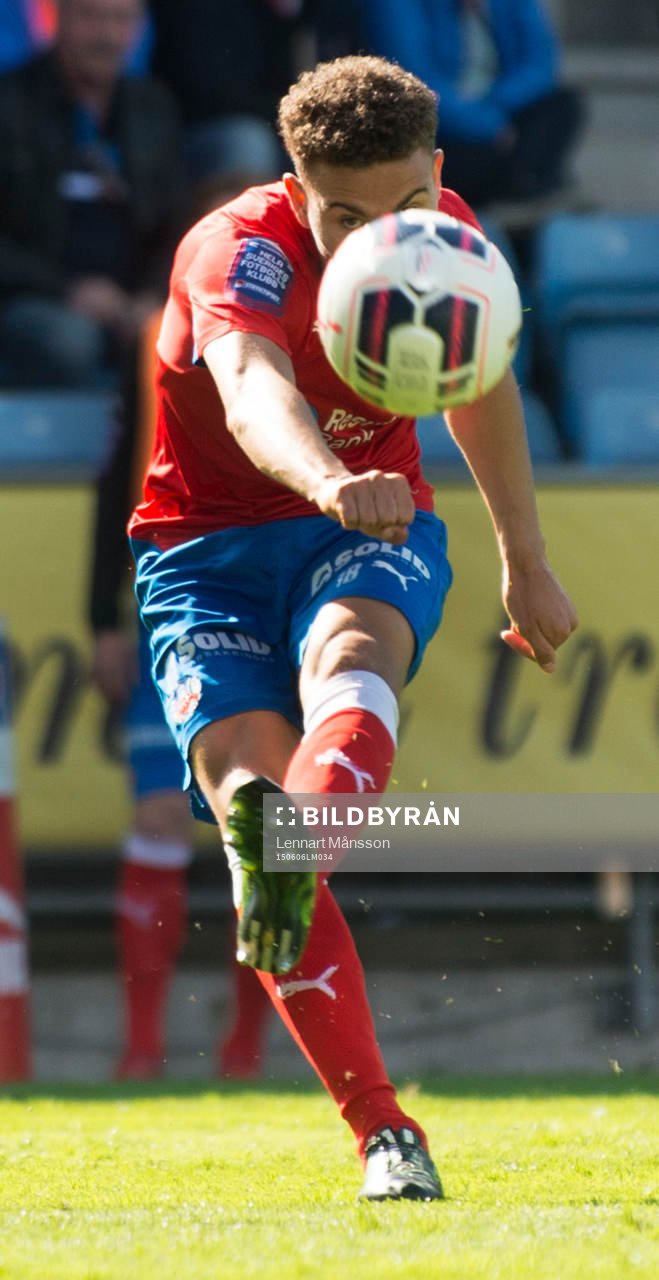 Helsingborgs Jordan Larssoni matchen i allsvenskan mellan