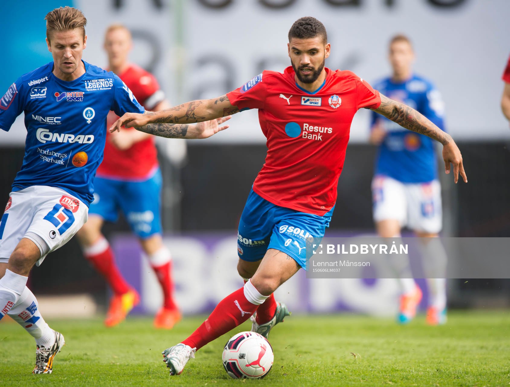 Helsingborgs Viktor Palsson och Åtvidabergs Martin