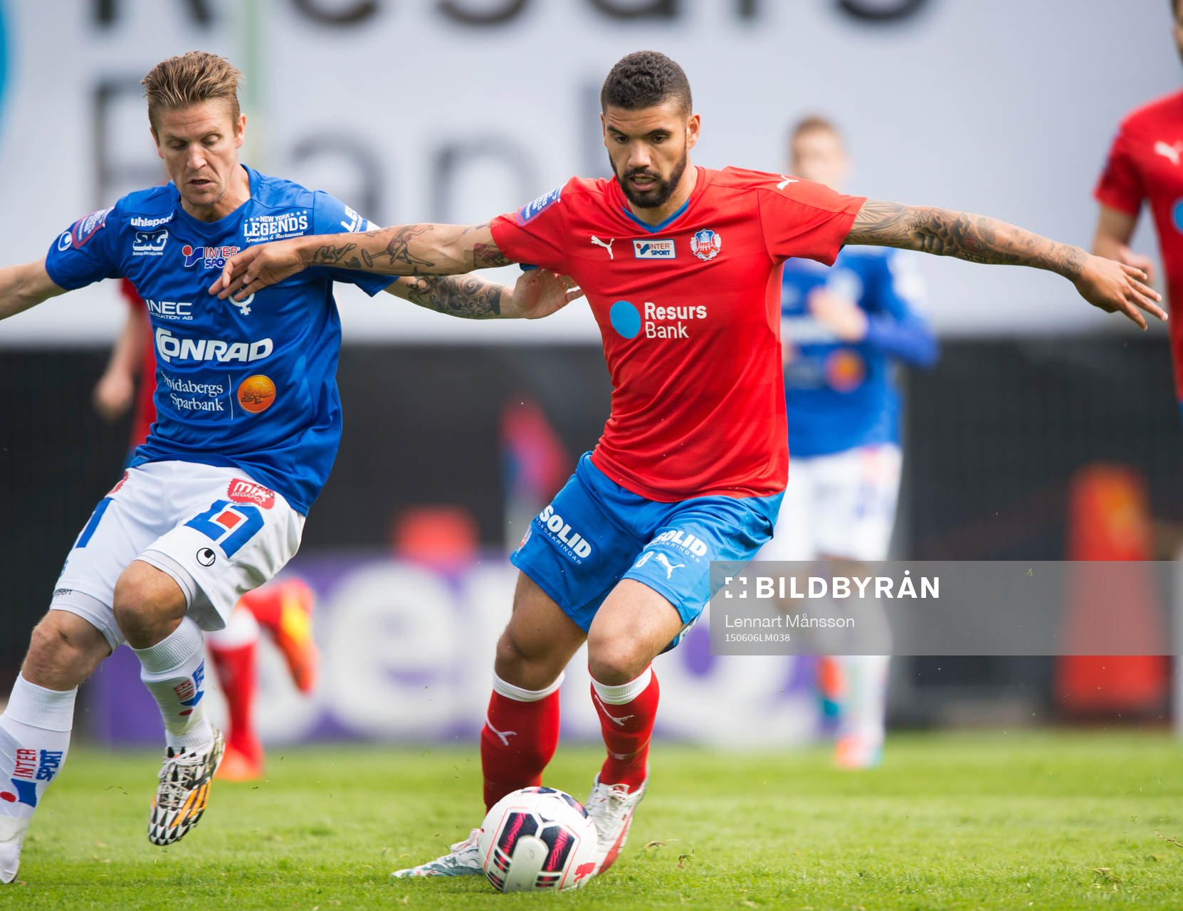 Helsingborgs Viktor Palsson och Åtvidabergs Martin