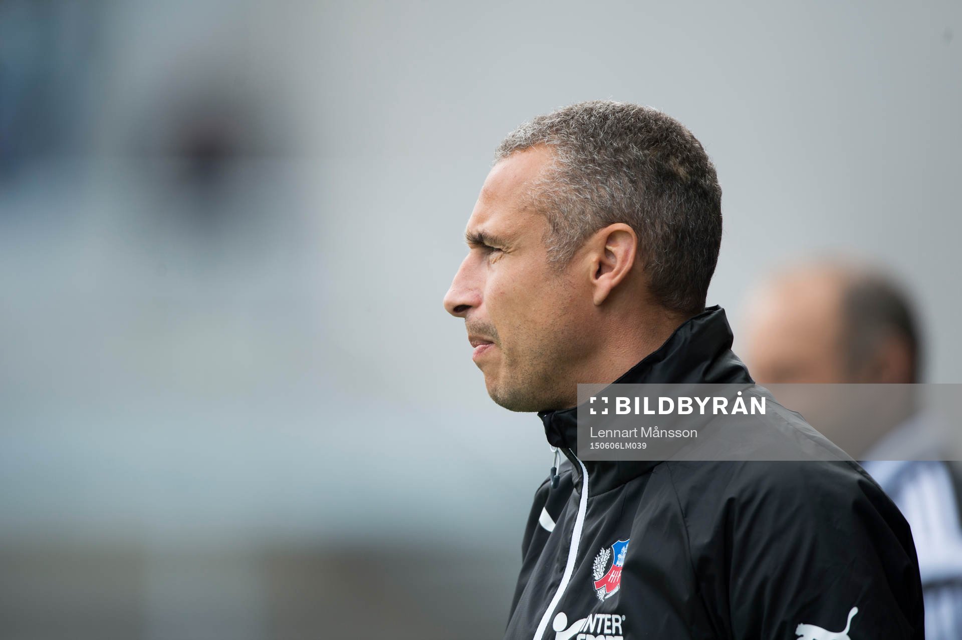 Helsingborgs tränare Henrik Larsson i matchen i