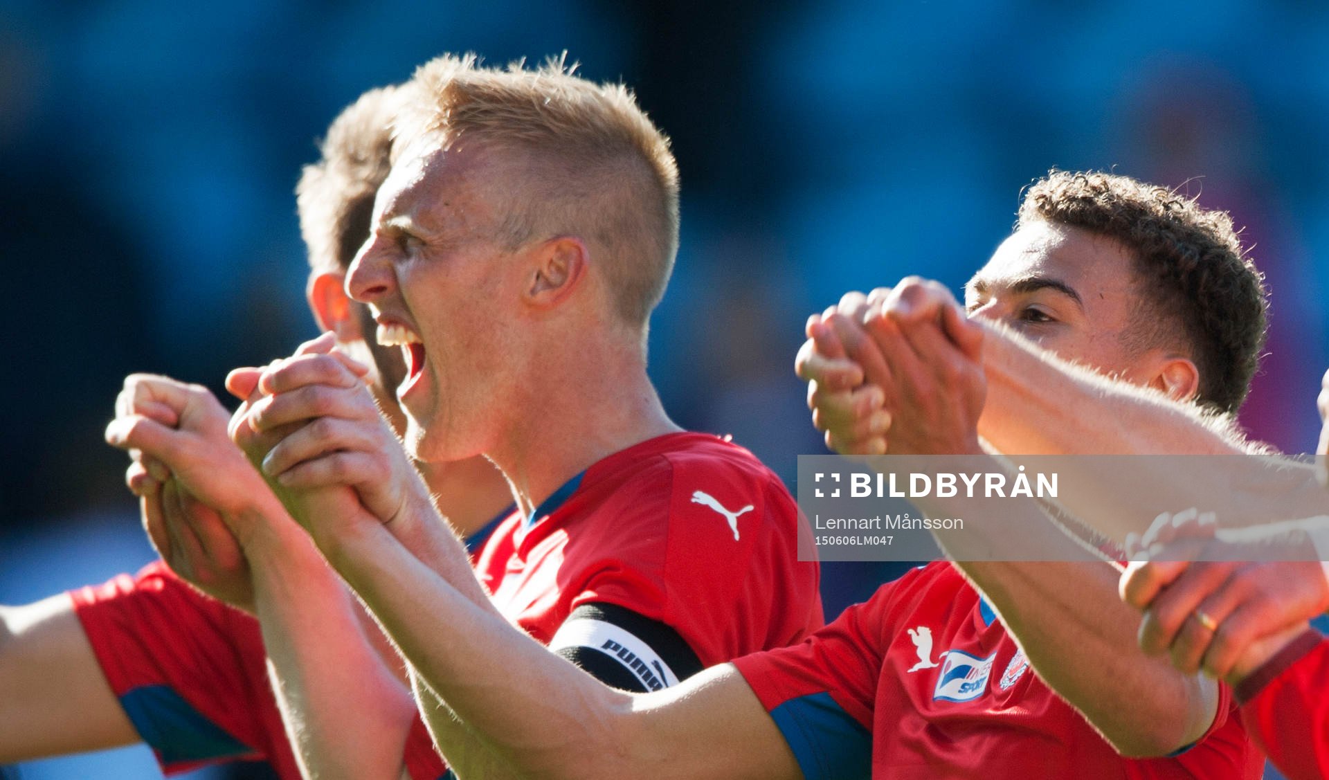 Helsingborgs Jordan Larsson i matchen i allsvenskan mellan