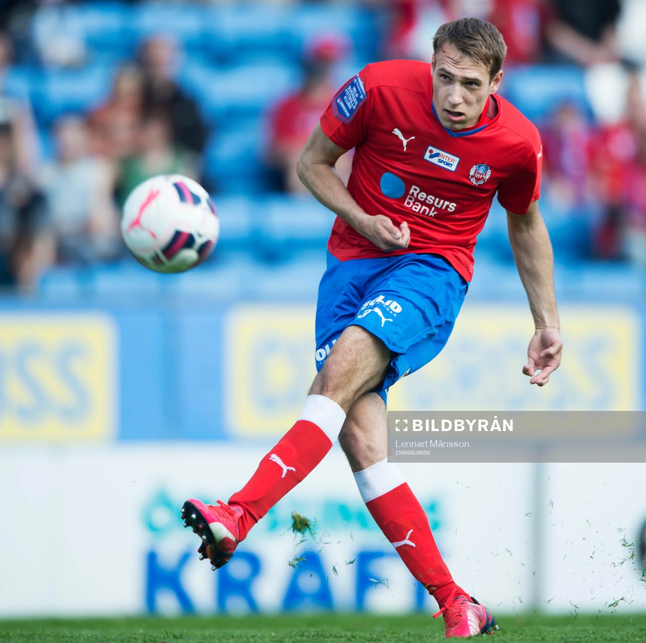 Helsingborg Frederik Helstrup Jensen i matchen i