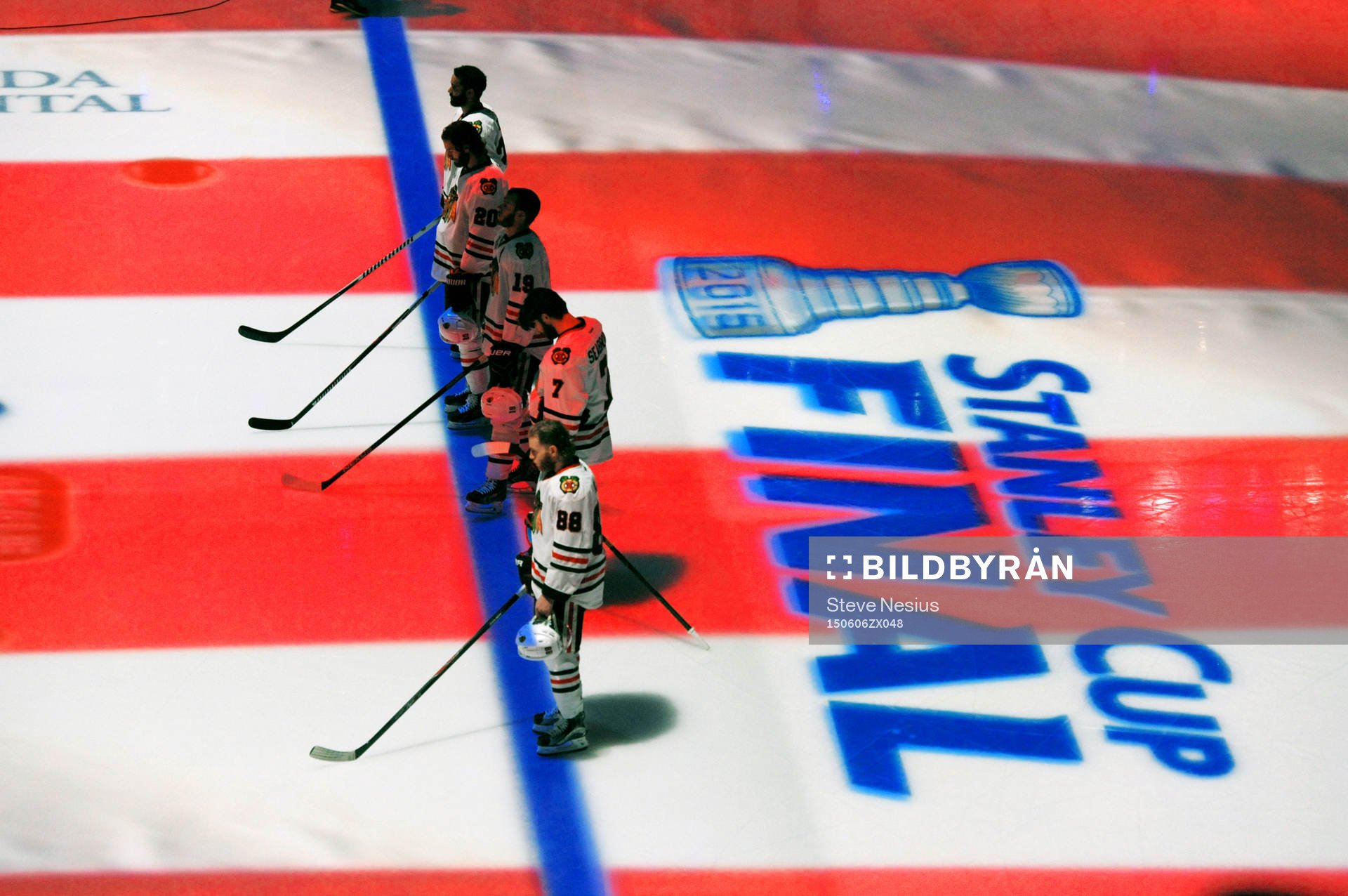 The Blackhawks starters stand