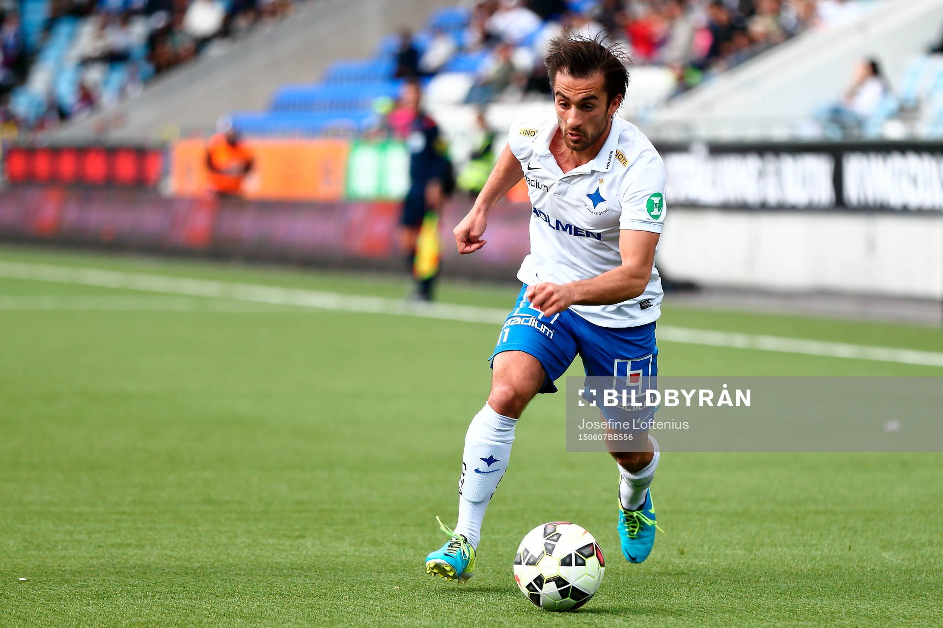 Norrköpings Christopher Nilsson Telo i matchen mellan
