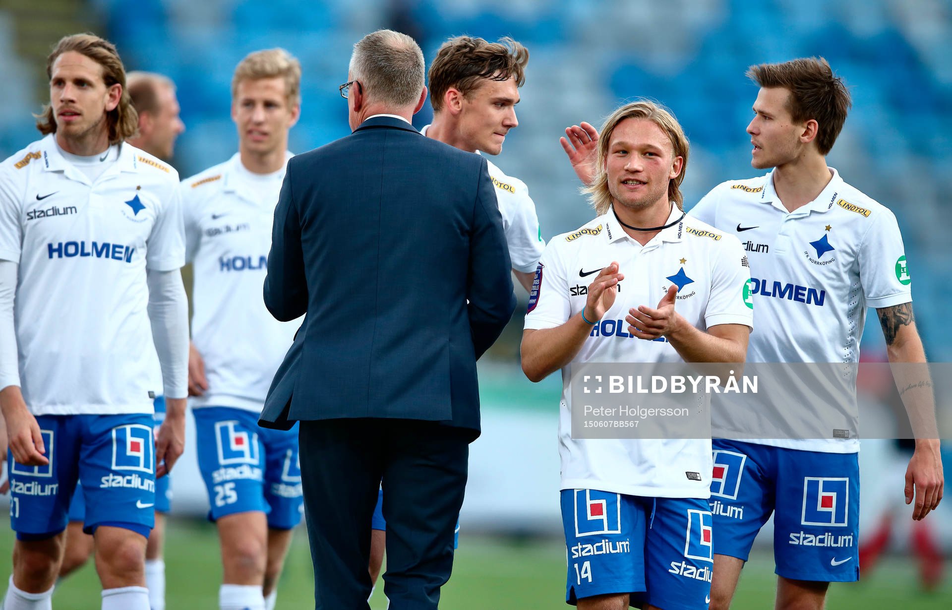 Norrköpings Nicklas Bärkroth i matchen mellan Norrköping