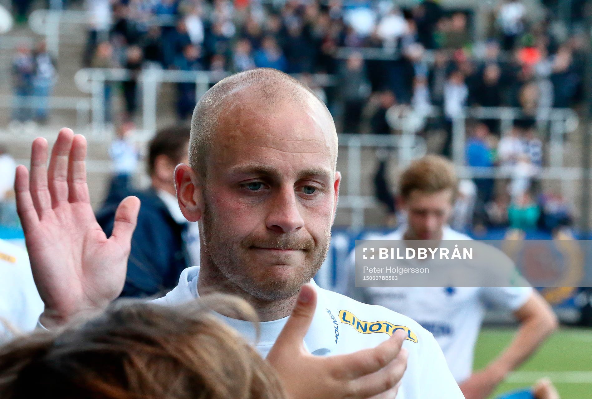 Norrköpings Daniel Sjölund i matchen mellan Norrköping