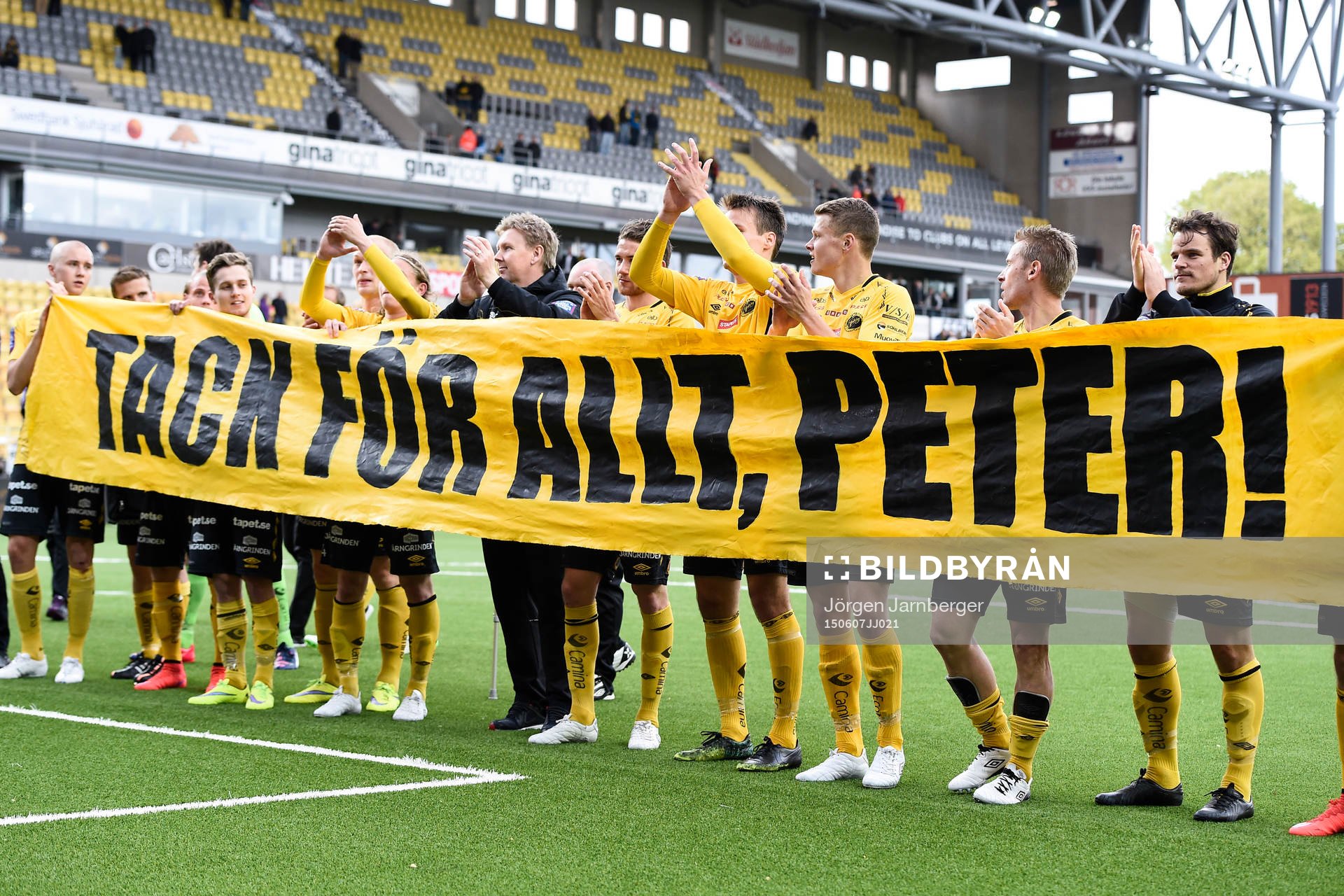 Elfsborgs assisterande tränare Peter Wettergren (mitt i