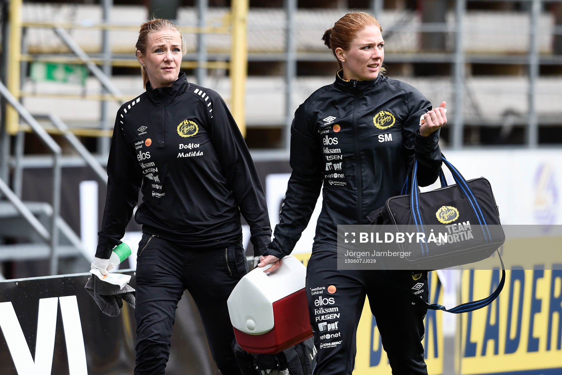 Elfsborgs läkare Matilda Lundblad och fysioterapeut
