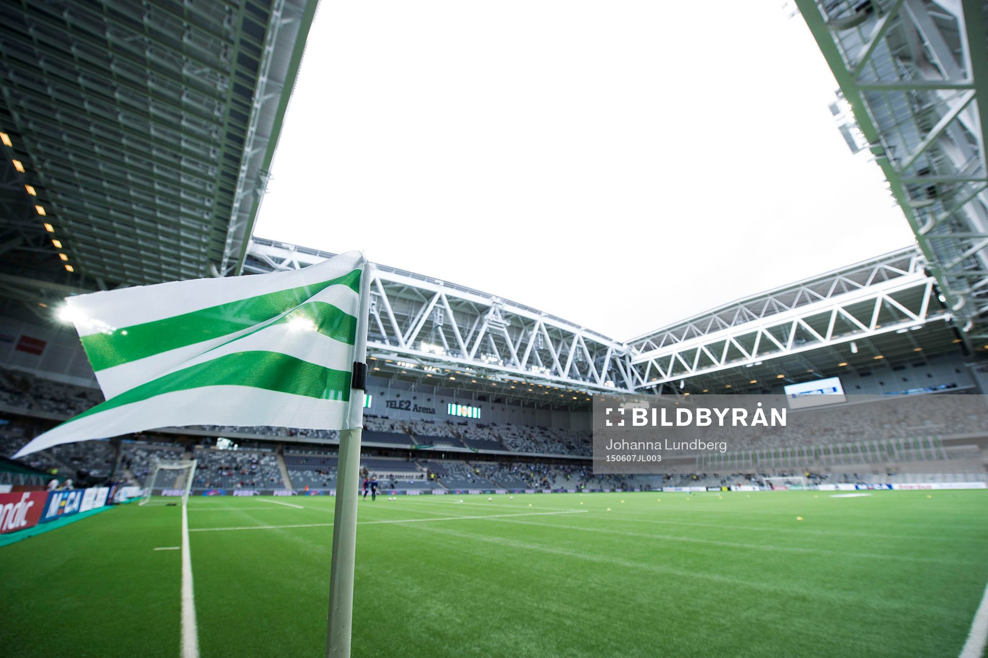 En hörnflagga på Tele2 arena