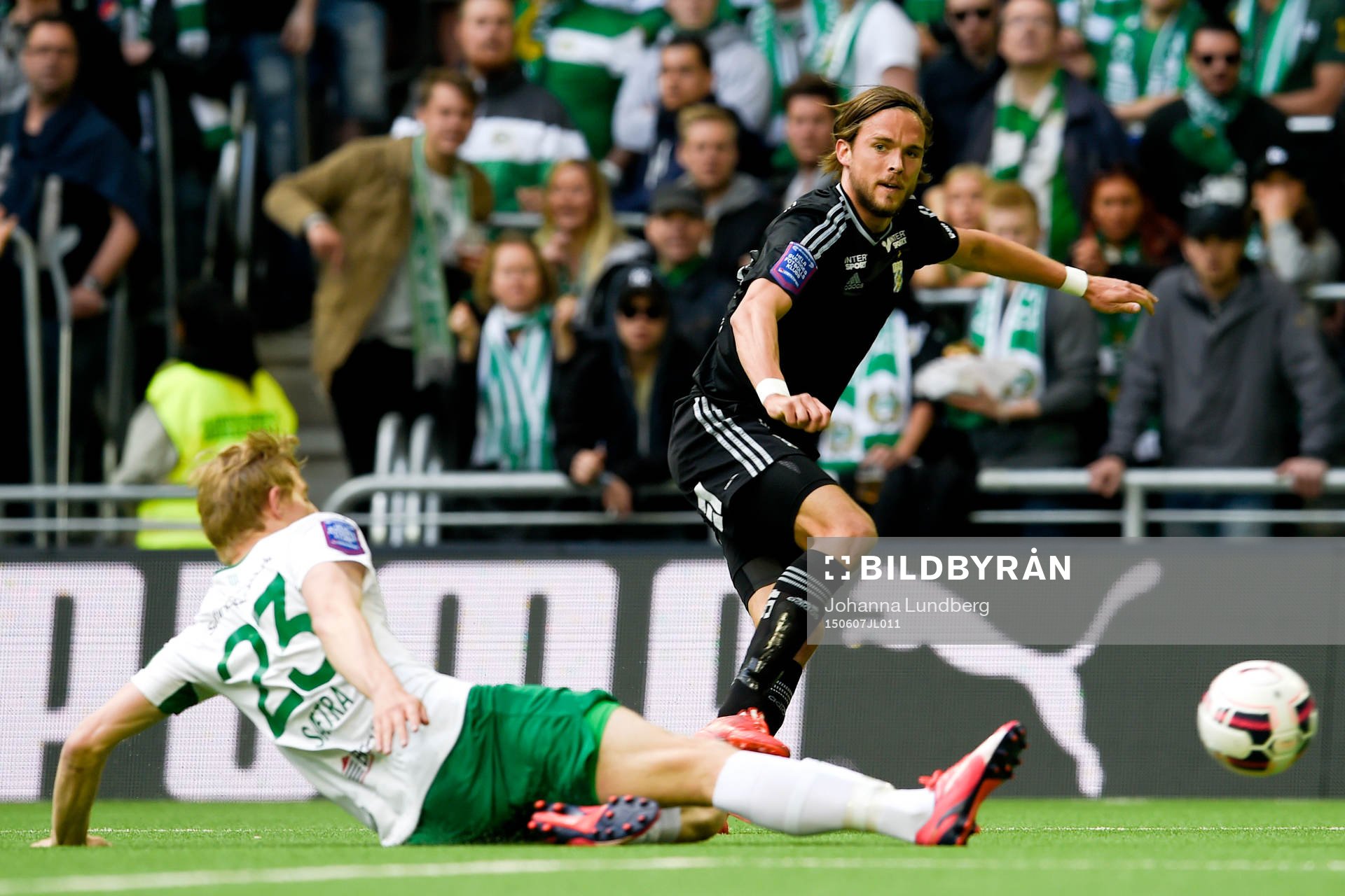 IFK Göteborgs Tom Pettersson och Hammarbys Lars Saetra