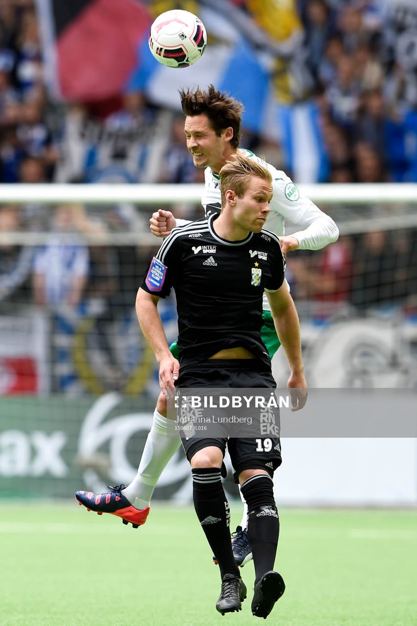IFK Göteborgs Gustav Engvall och Hammarbys Philip Haglund