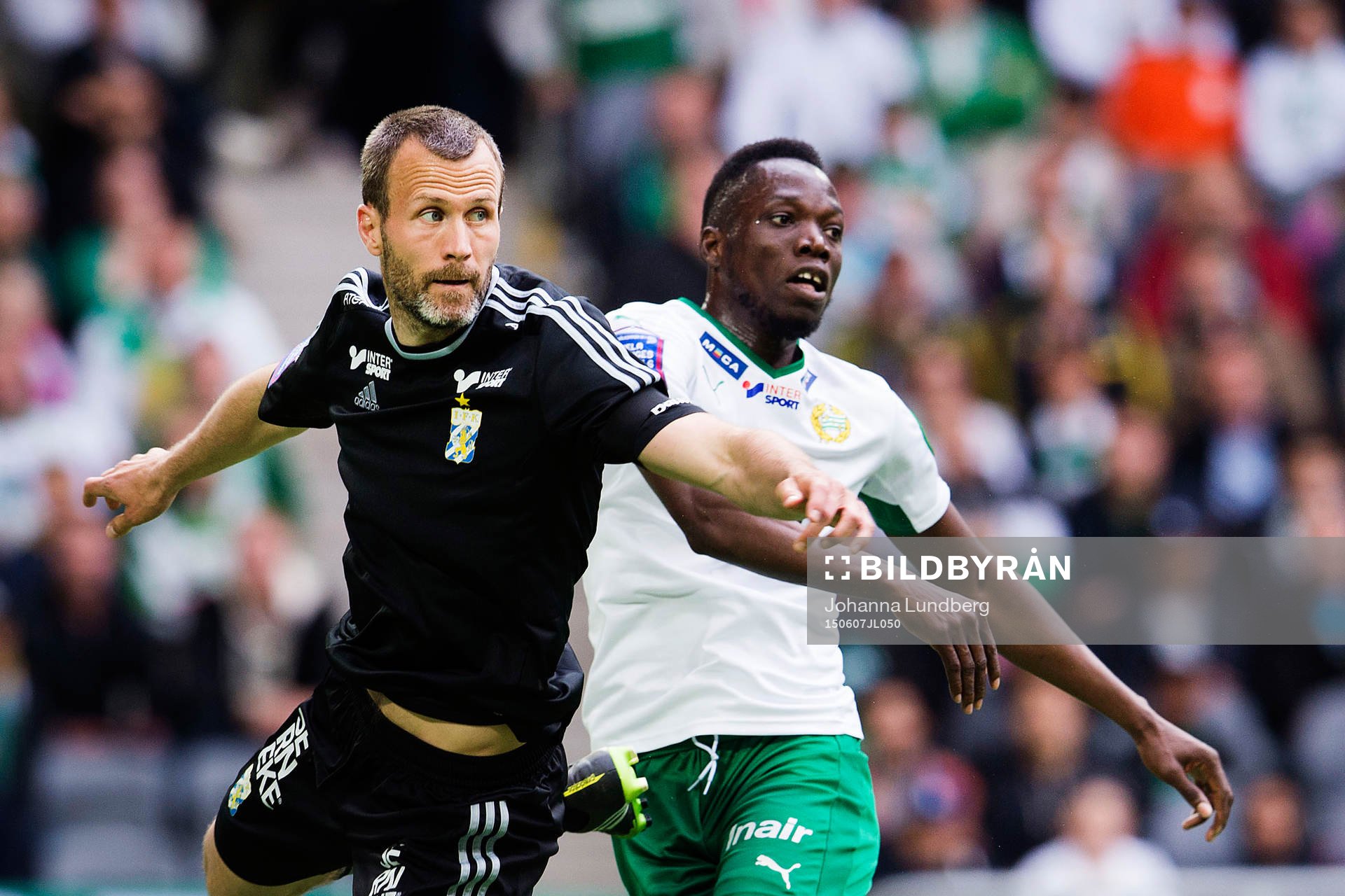 IFK Göteborgs Hjalmar Jonsson och Hammarbys Amadaiya Rennie