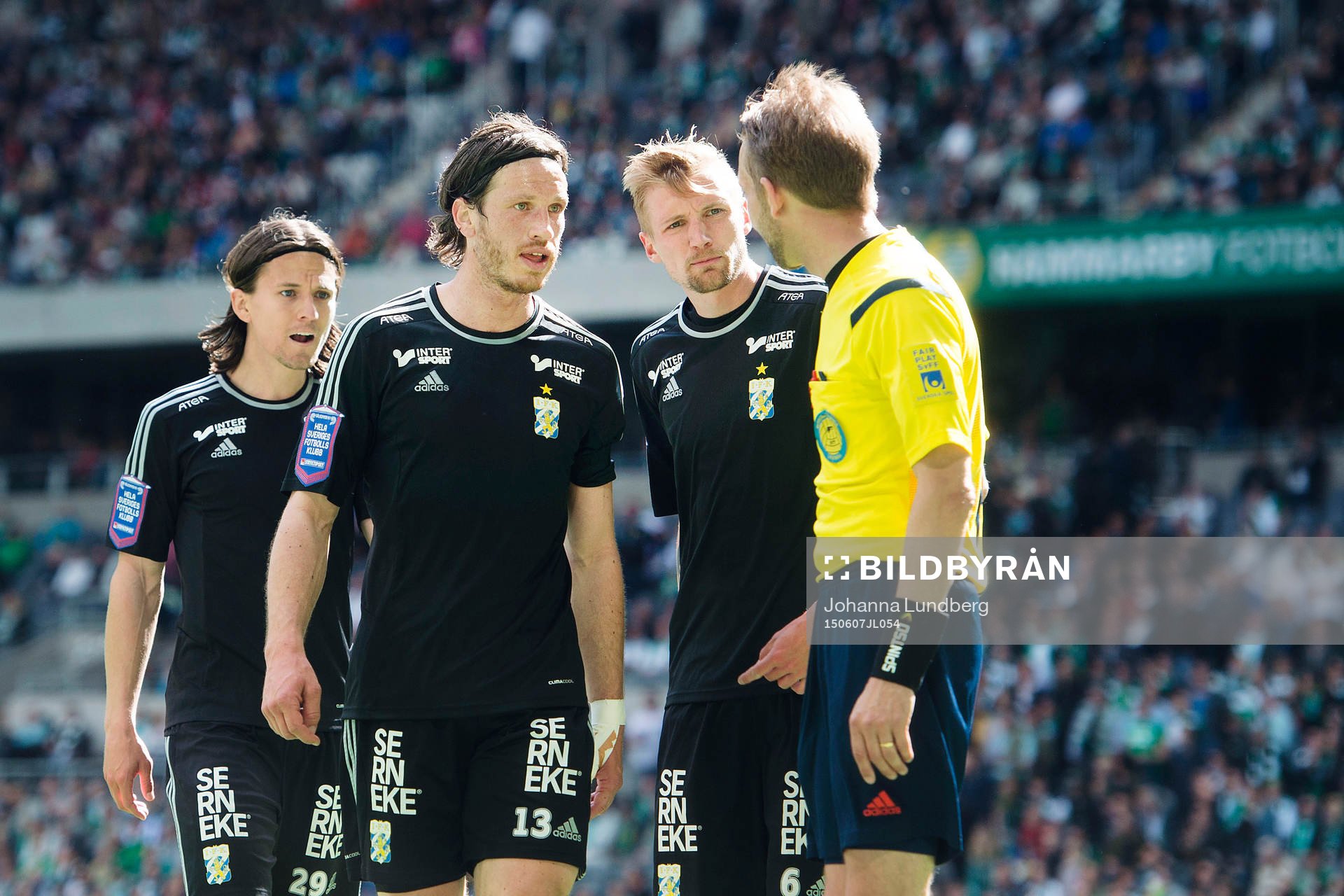 IFK Göteborgs Lasse Vibe, Gustav Svensson och Sebastian