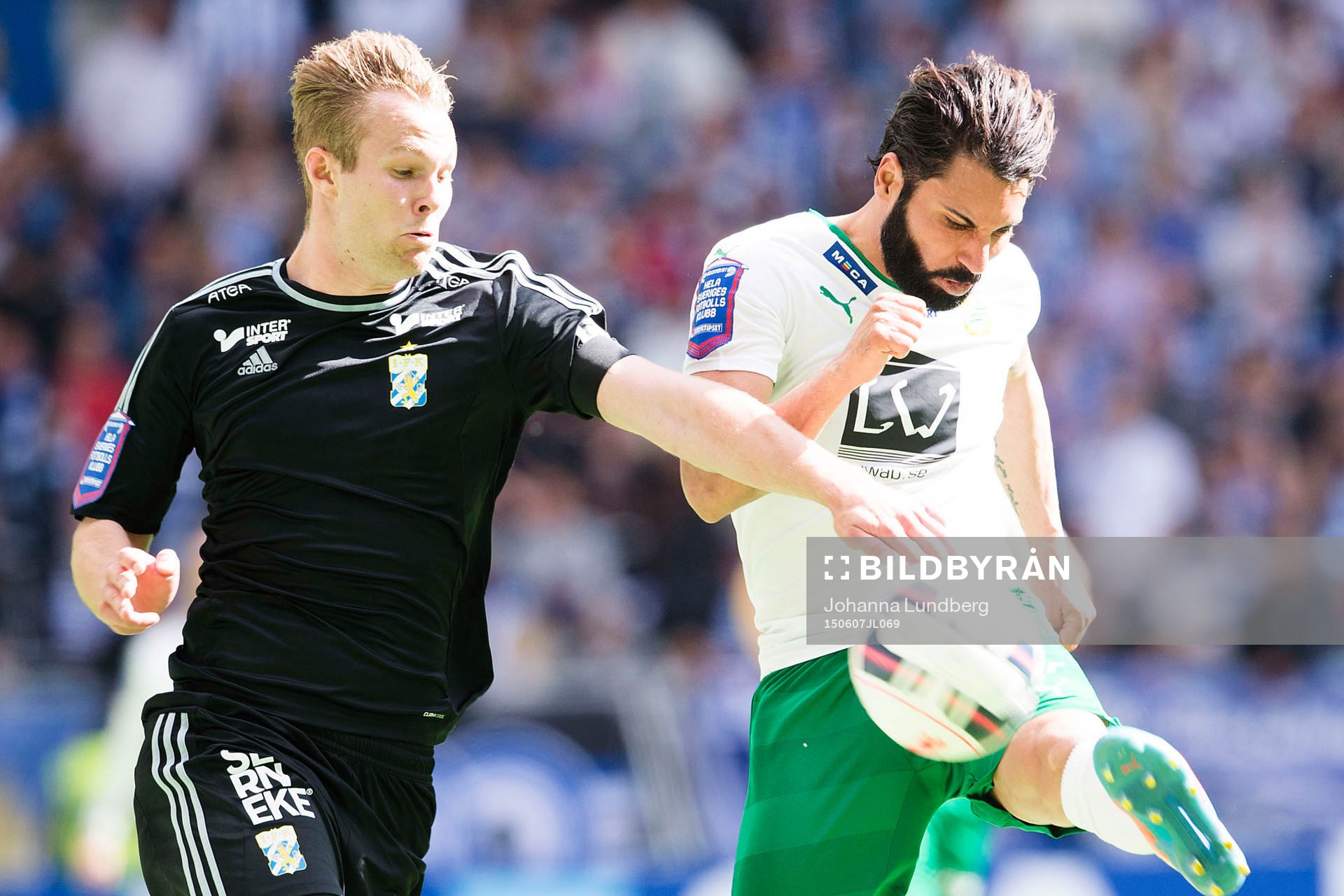 IFK Göteborgs Gustav Engvall och Hammarbys Stefan Batan
