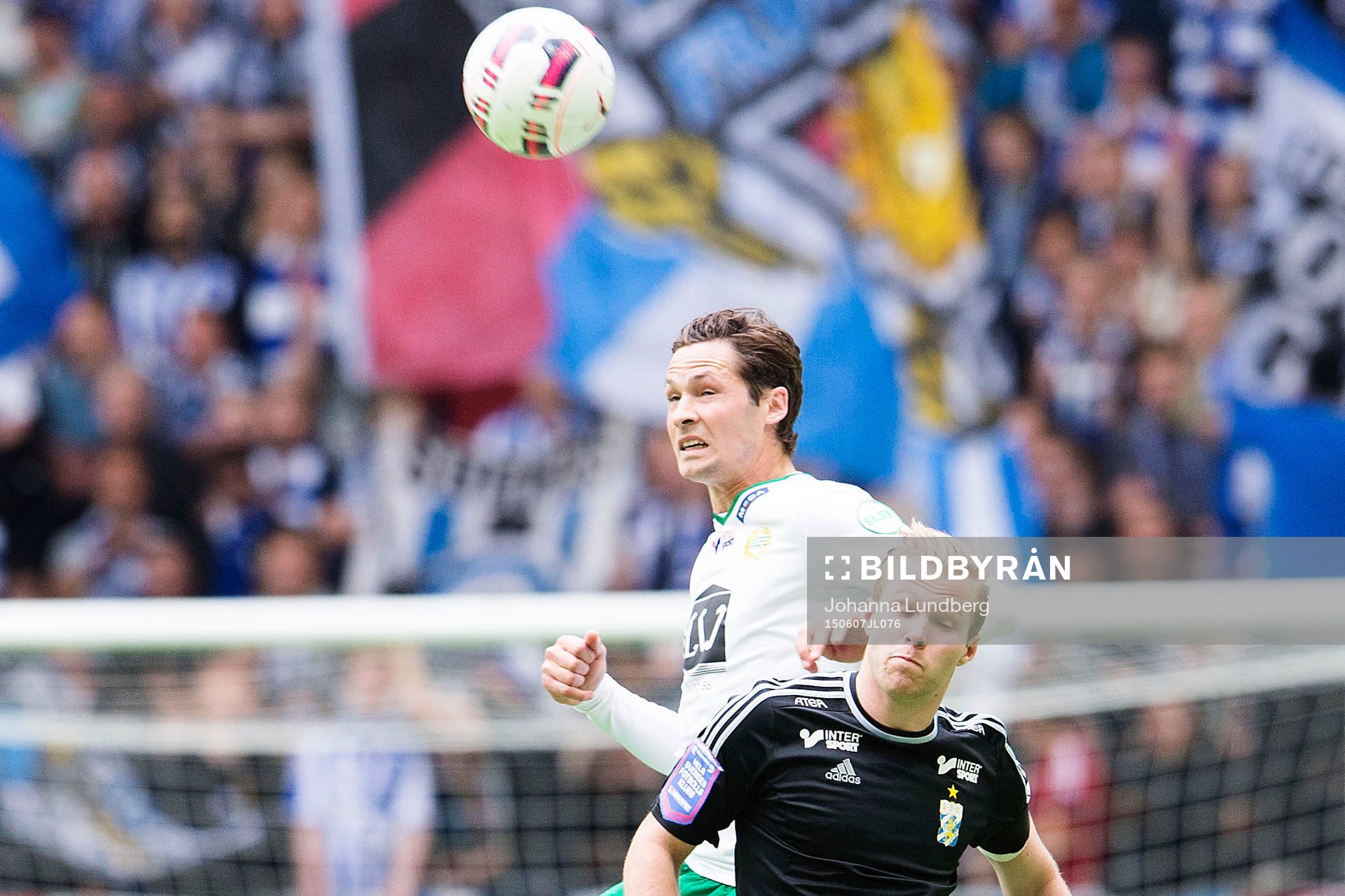 Hammarbys Philip Haglund och IFK Göteborgs Gustav Engvall