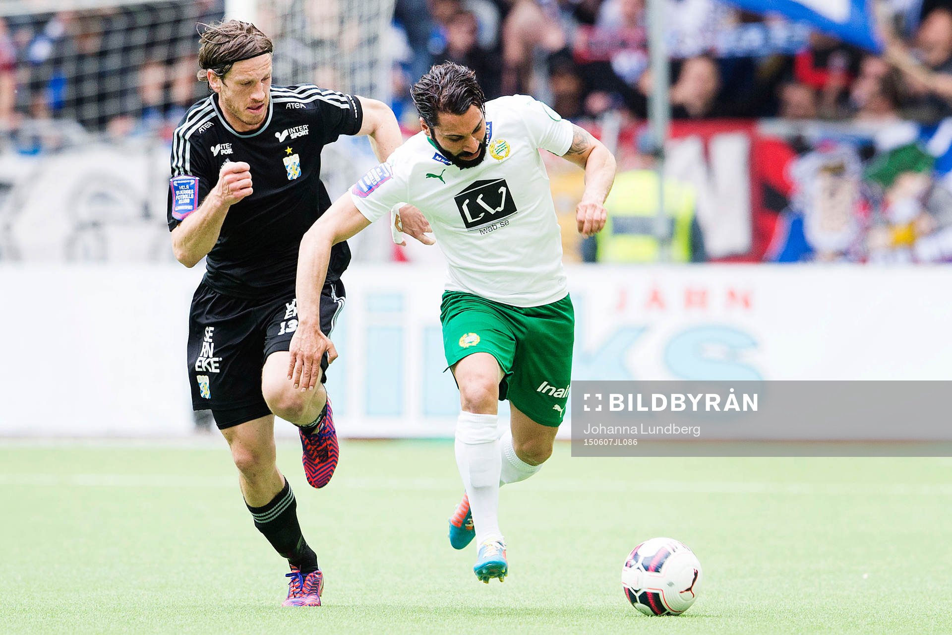 IFK Göteborgs Gustav Svensson och Hammarbys Stefan Batan