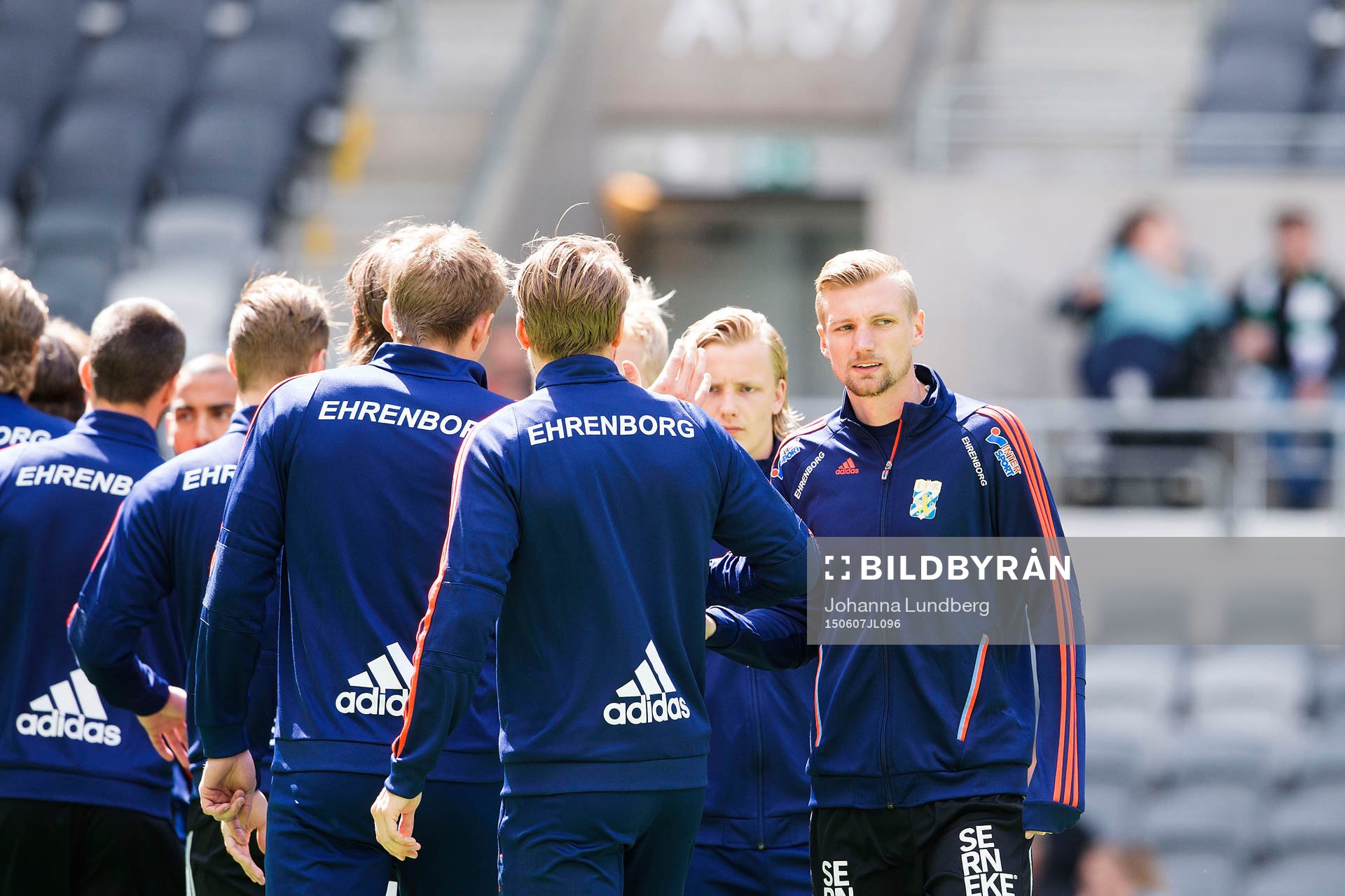 IFK Göteborgs Sebastian Eriksson värmer upp