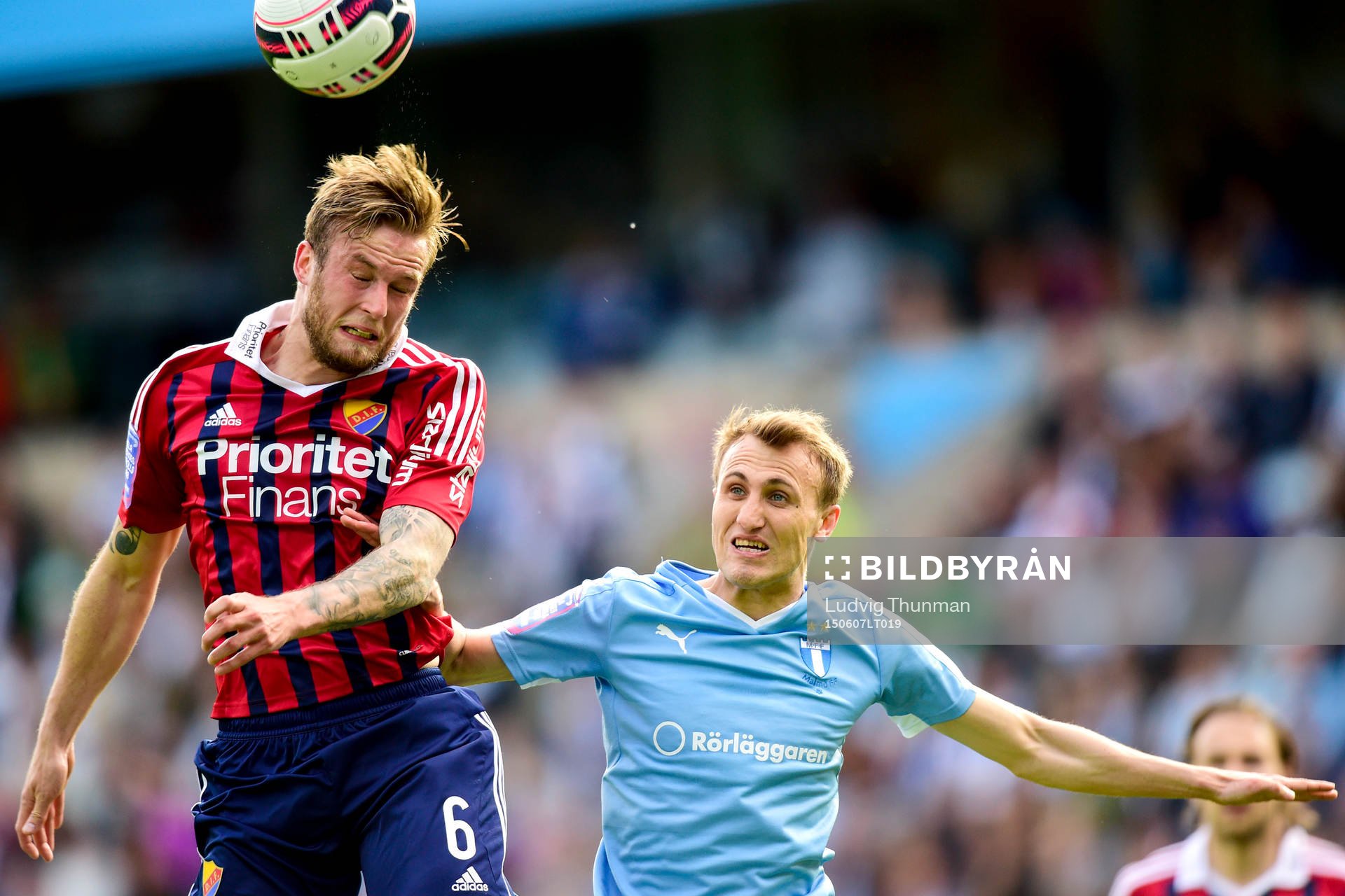 Djurgårdens Alexander Faltsetas och Malmö FFs Magnus