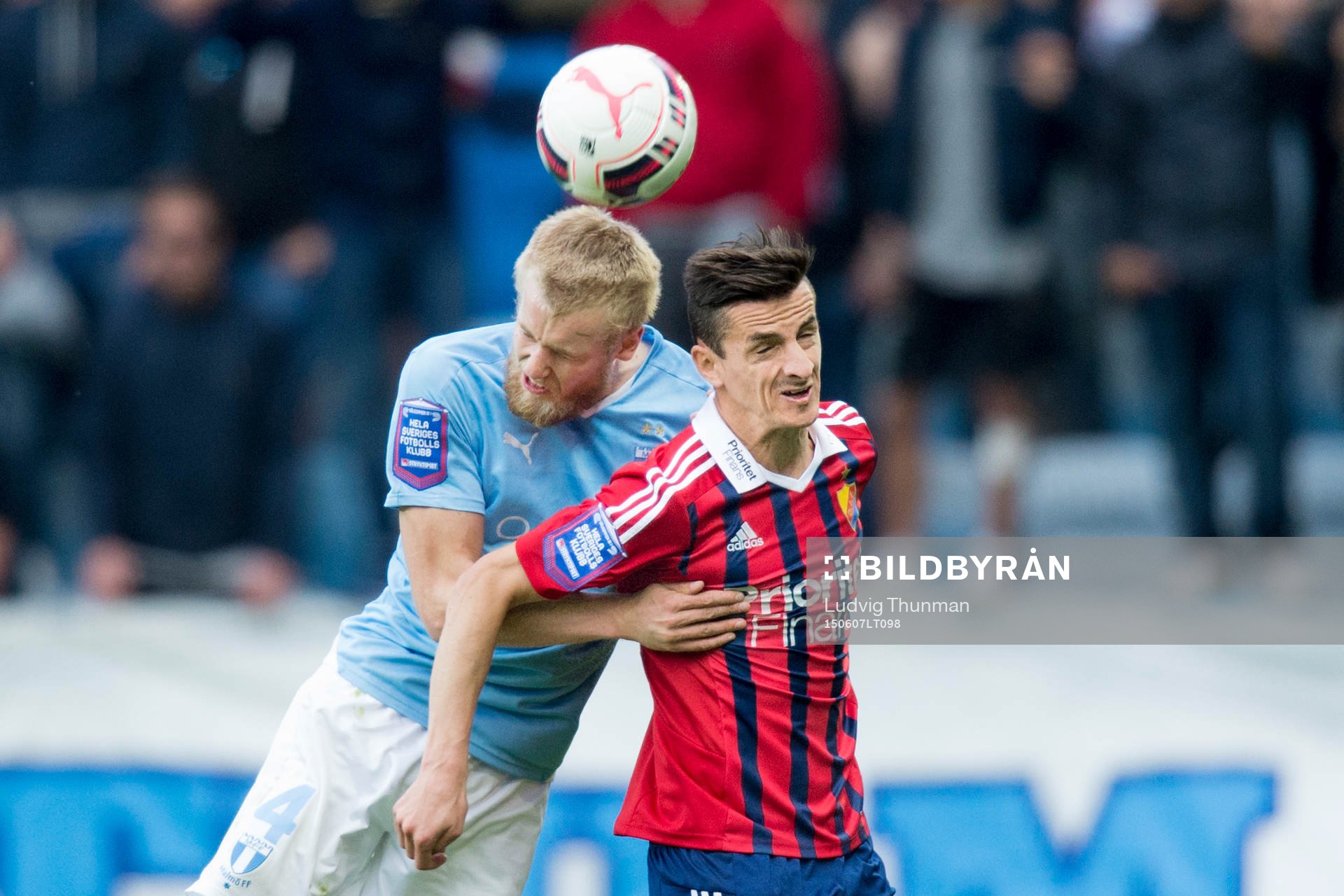 Malmö FFs Filip Helander och Djurgårdens Haris Radetinac