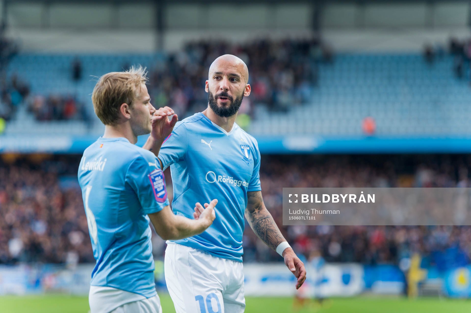 Malmö FFs Oscar Lewicki och Guillermo Molins