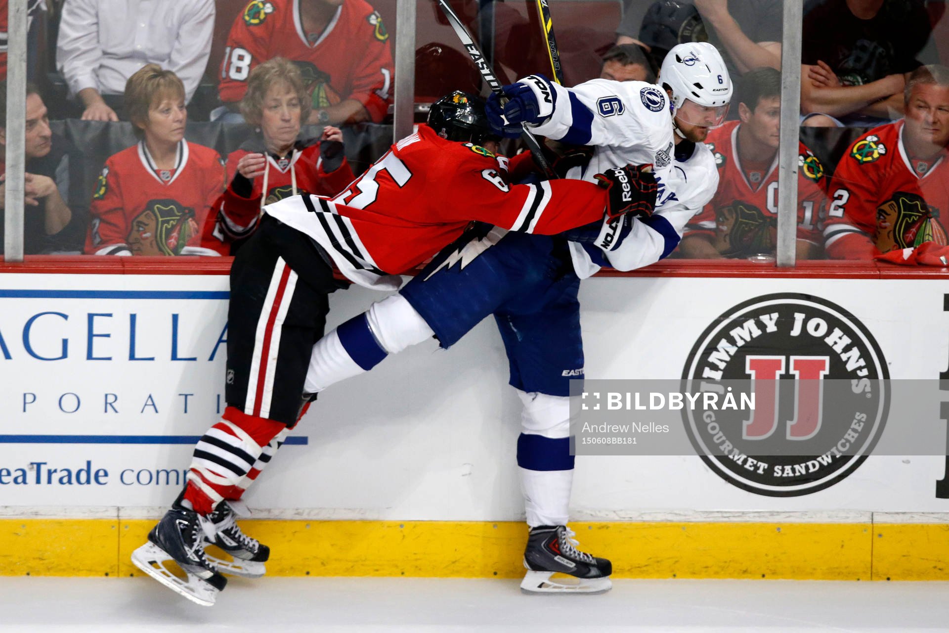 Tampa Bay Lightning defenseman Anton Strålman (6) and