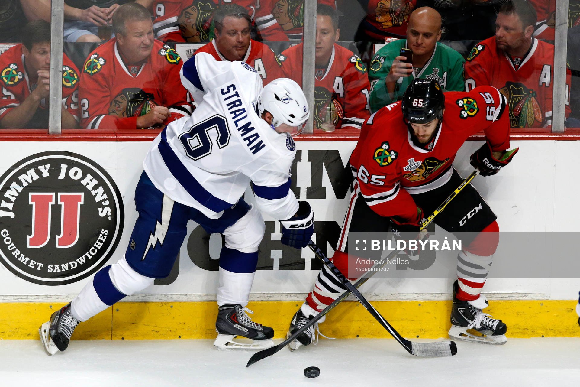 Tampa Bay Lightning defenseman Anton Strålman (6) and