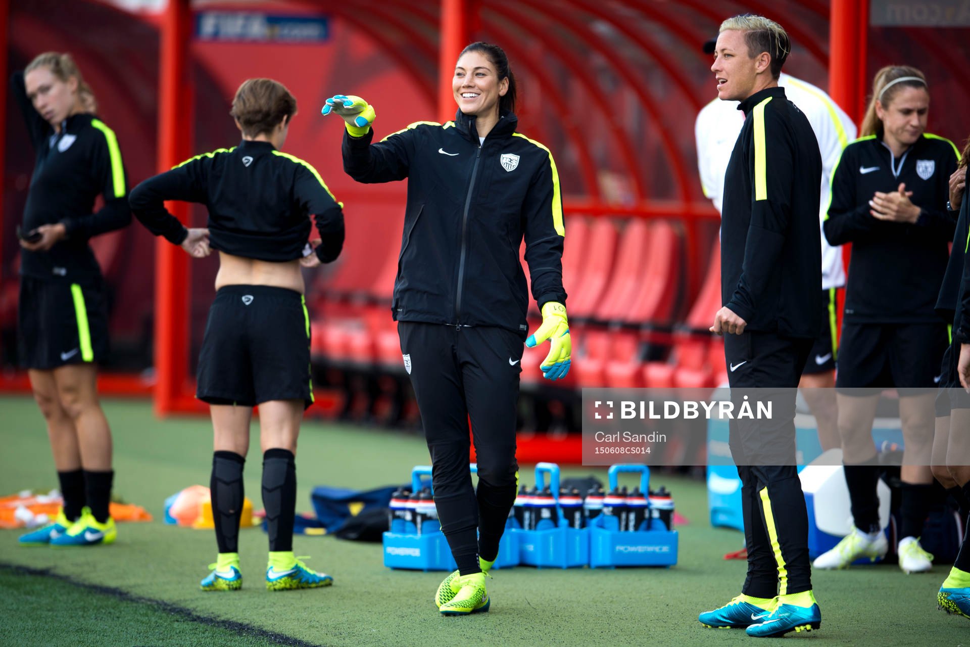 s målvakt Hope Solo och Abby Wambach