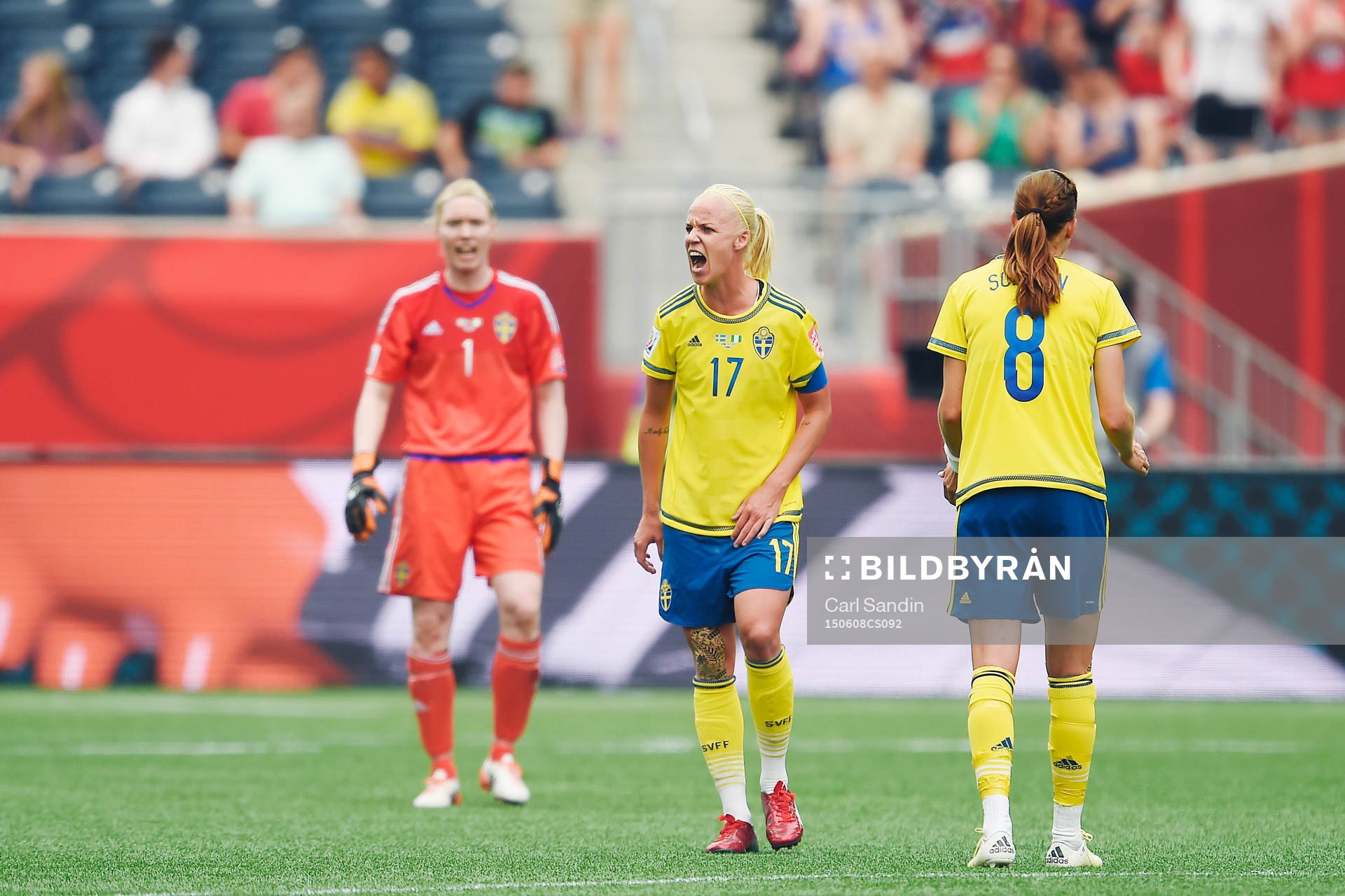 Sveriges Caroline Seger deppar