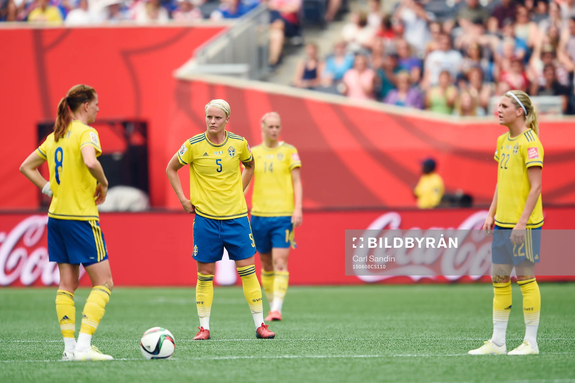 Sveriges Lotta Schelin, Nilla Fischer och Olivia Schough