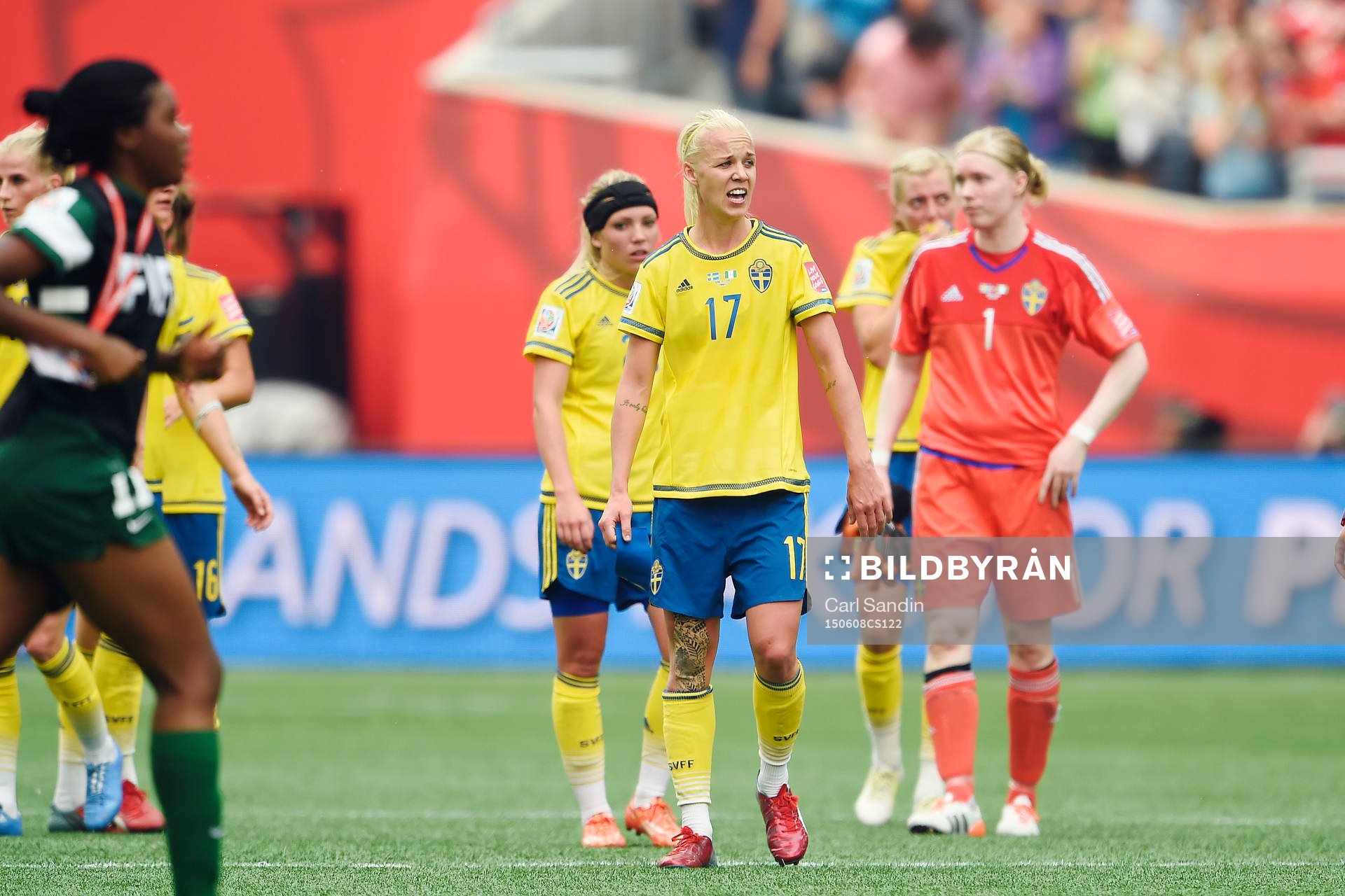 Sveriges Elin Rubensson, Caroline Seger, Linda Sembrant och