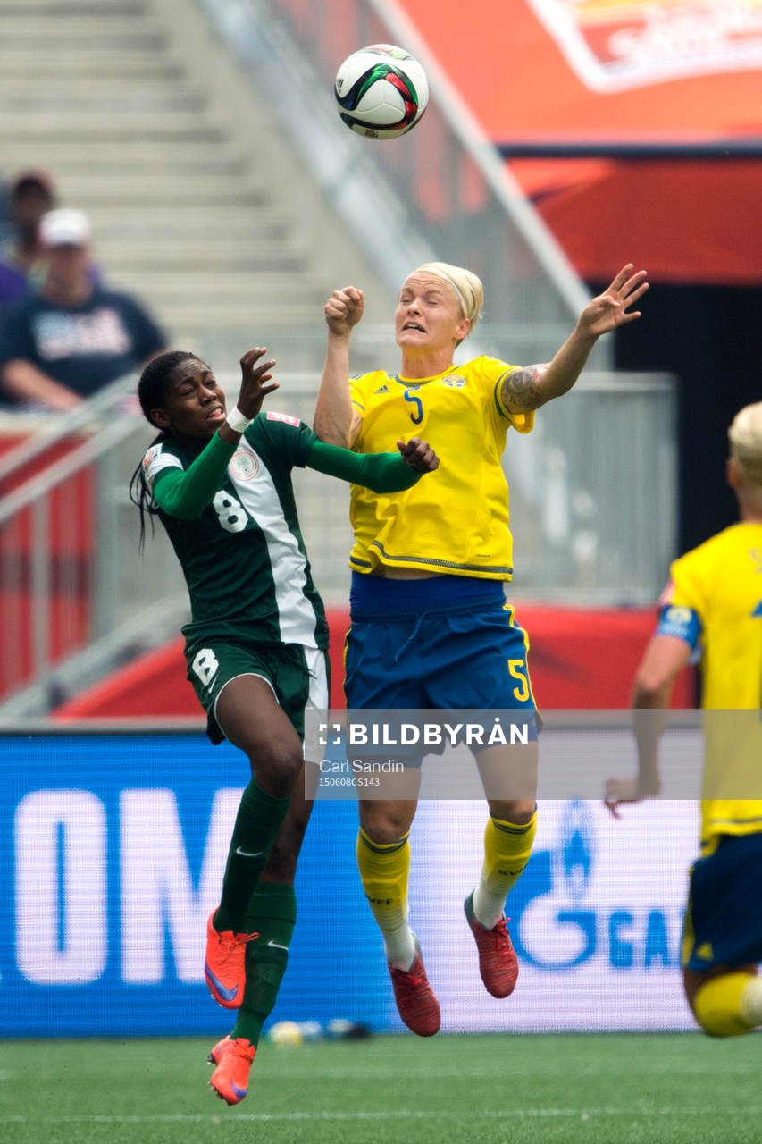 Nigerias Asisat Oshoala i nickduell med Sveriges Nilla
