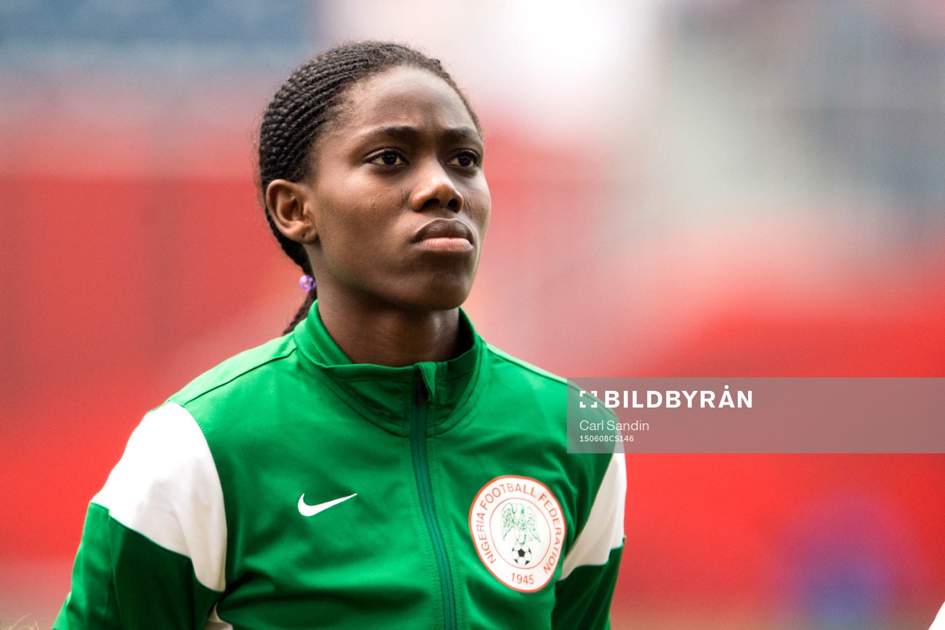 Nigerias Asisat Oshoala vid lineup