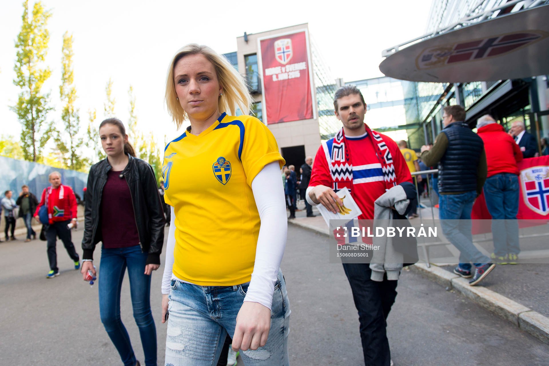 En svensk och en norsk supporter