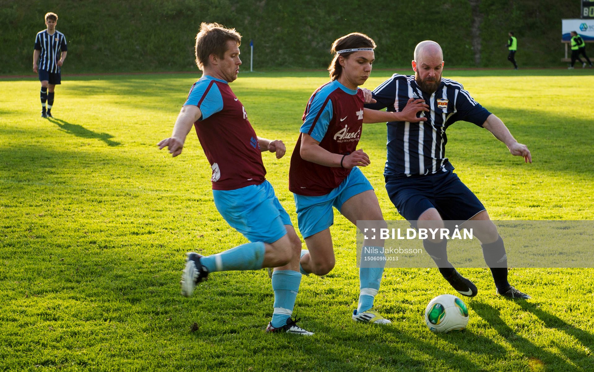 Kovlands Christer Eriksson under fotbollsmatchen i division fyra mellan Kovland och Fränsta den 9 juni 2015 i Kovland.