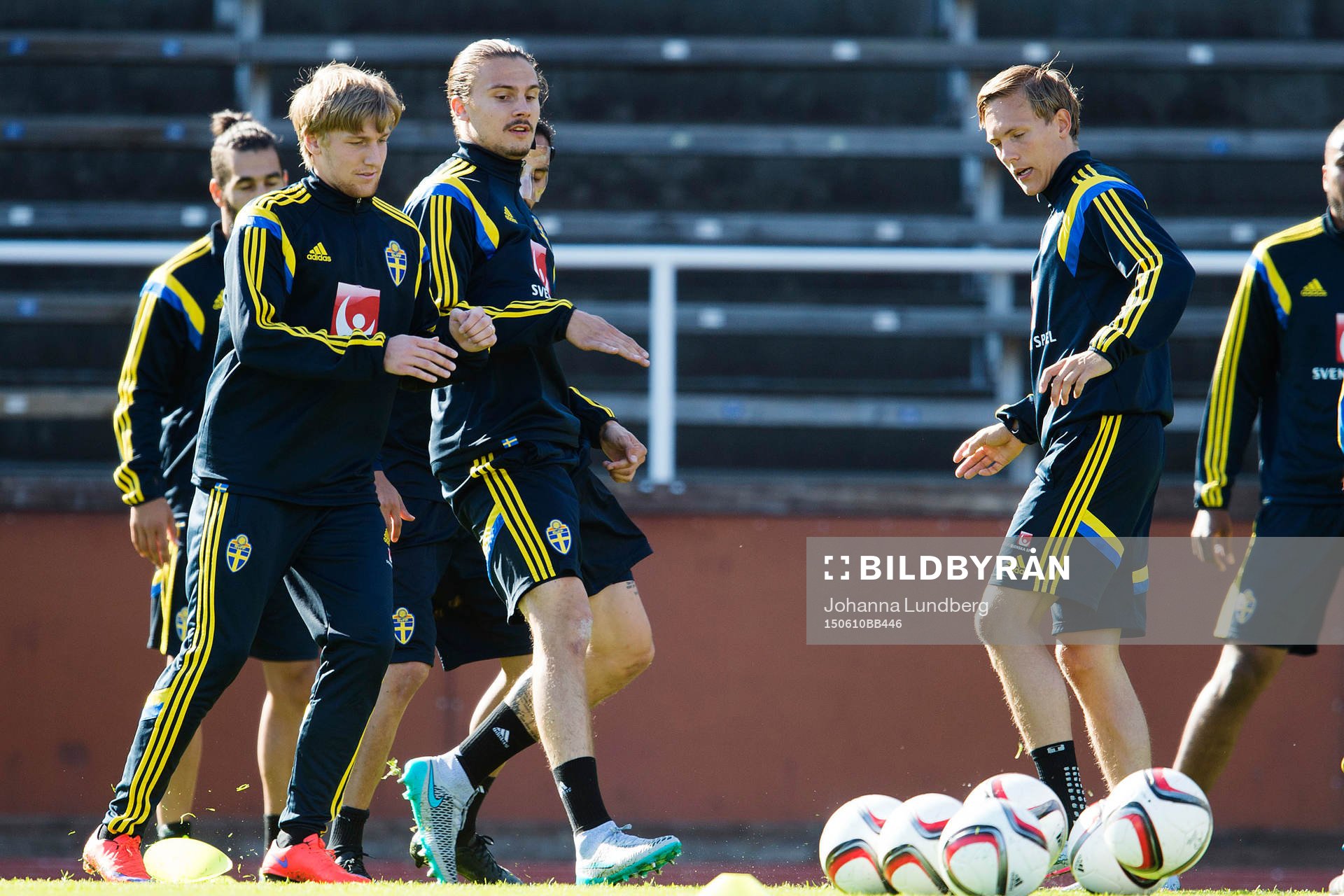 Sveriges Emil Forsberg och Erik Johansson