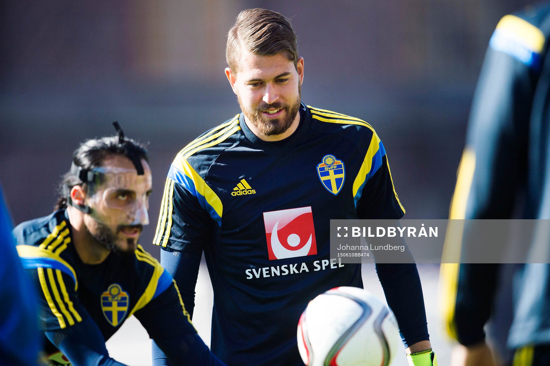 Sveriges Erkan Zengin och Kristoffer Nordfeldt