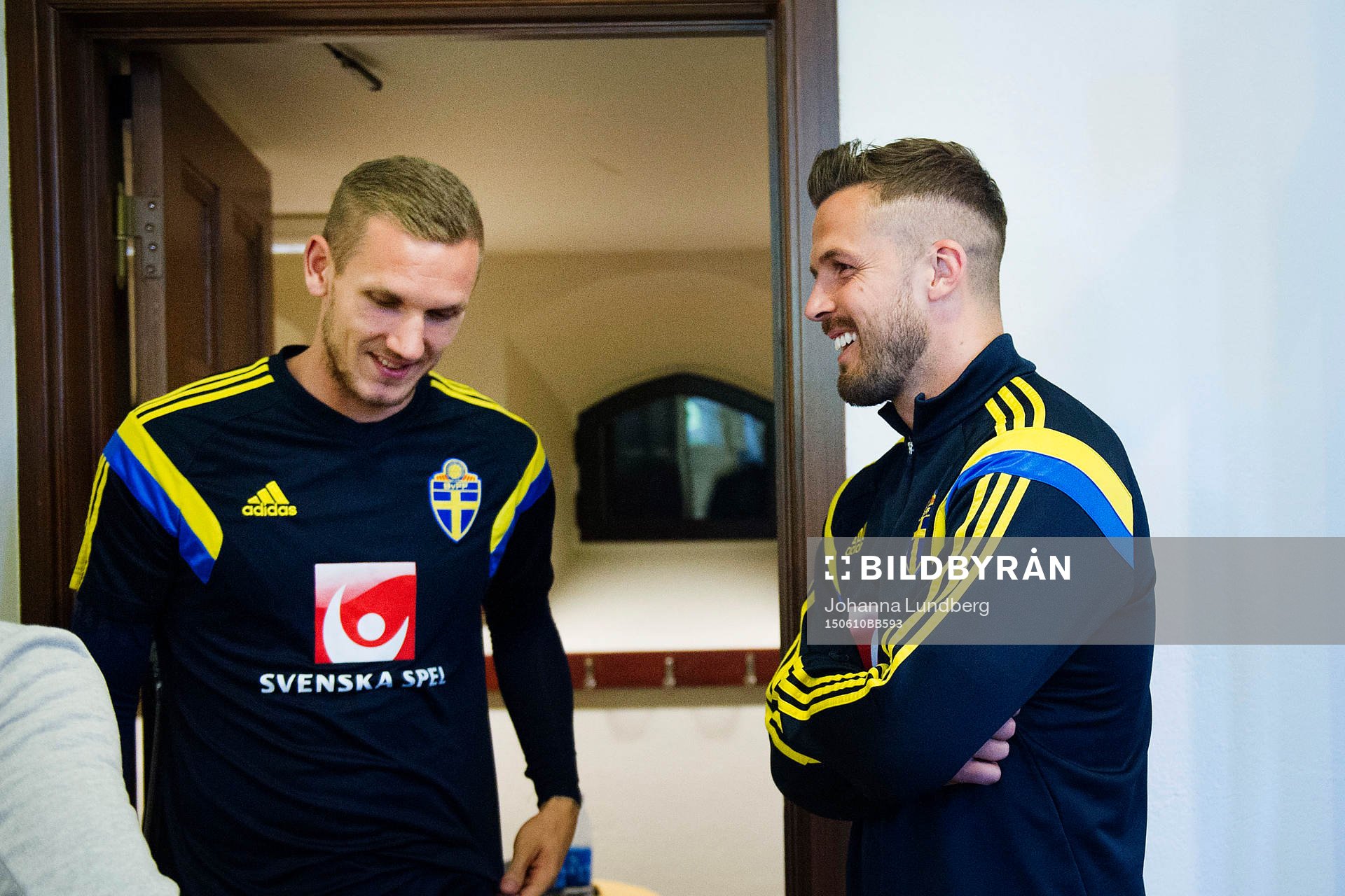 Sveriges Robin Olsen och Per Nilsson