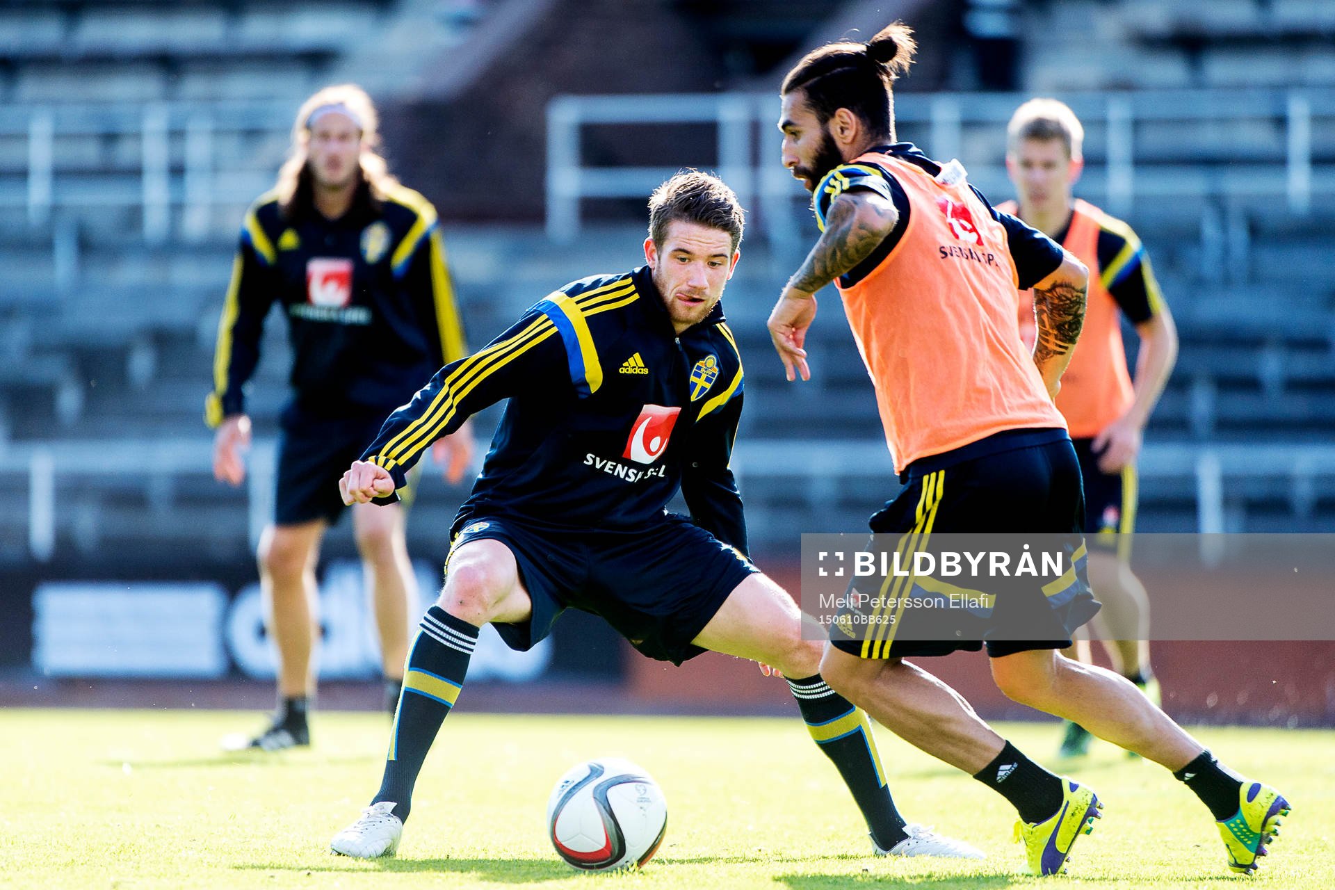 Sveriges Marcus Rohdén och Jimmy Durmaz
